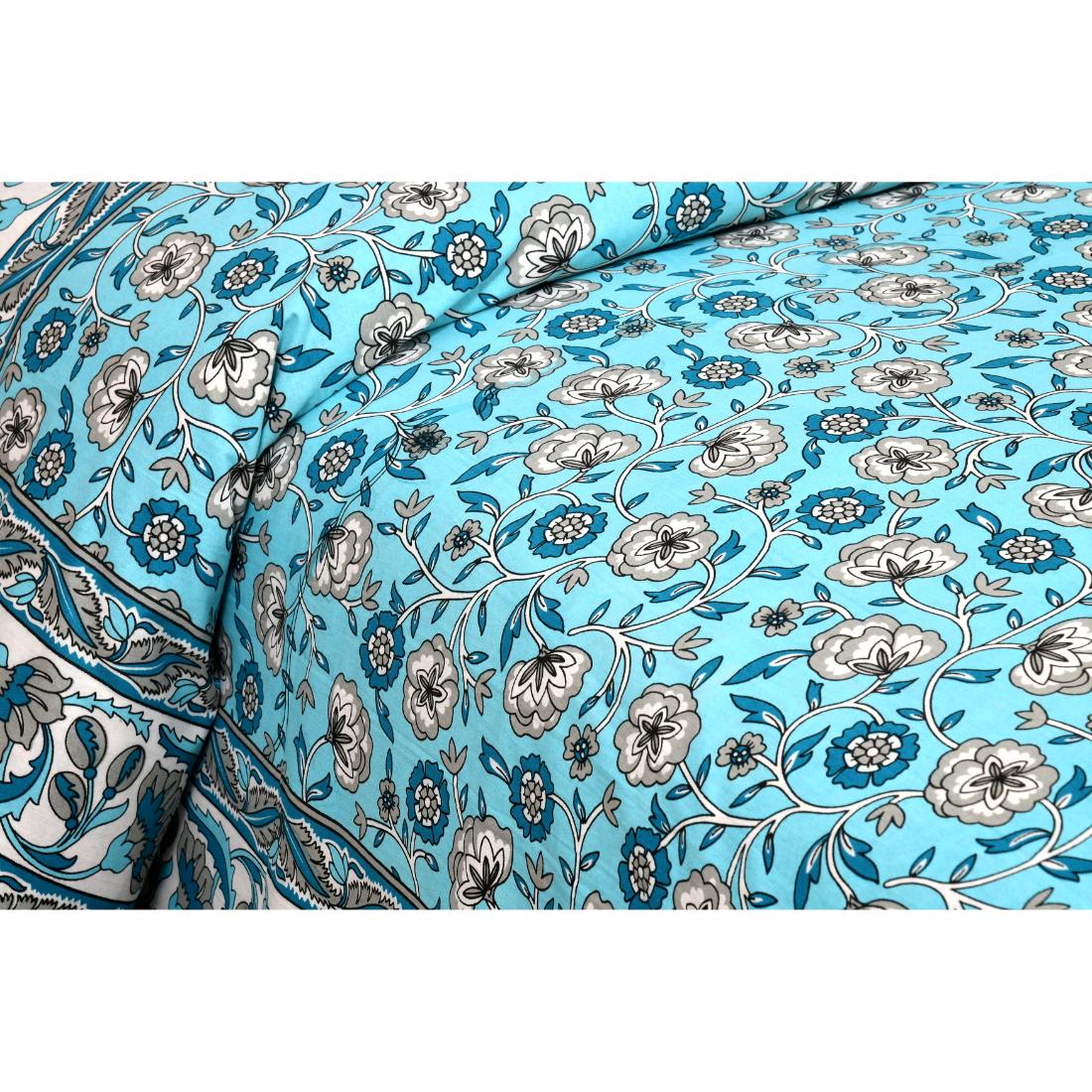 Rajasthan Royal Super Fine Cotton Block Print King Size Bedsheet