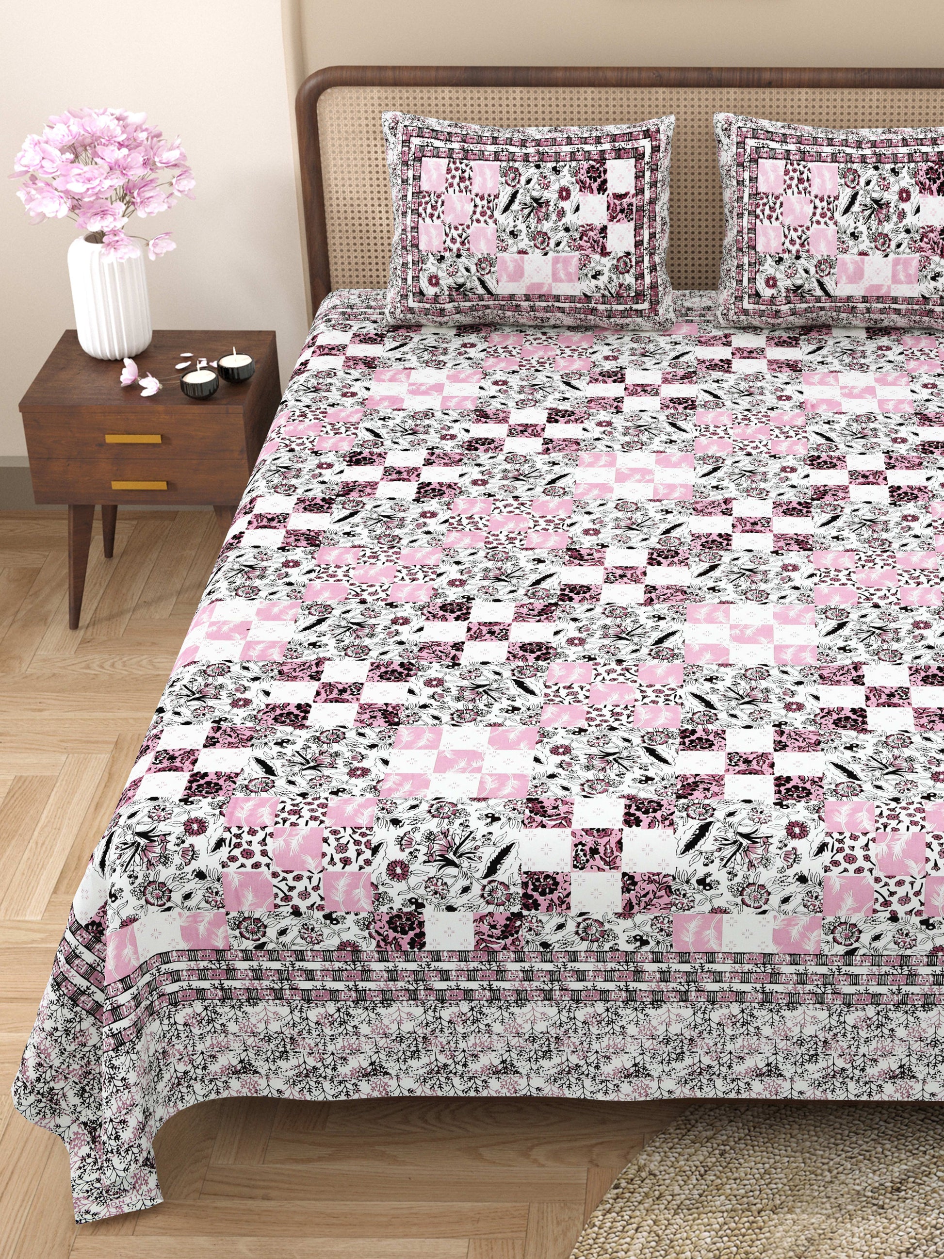 Rajasthan Royal Super Fine Cotton Block Print King Size Bedsheet