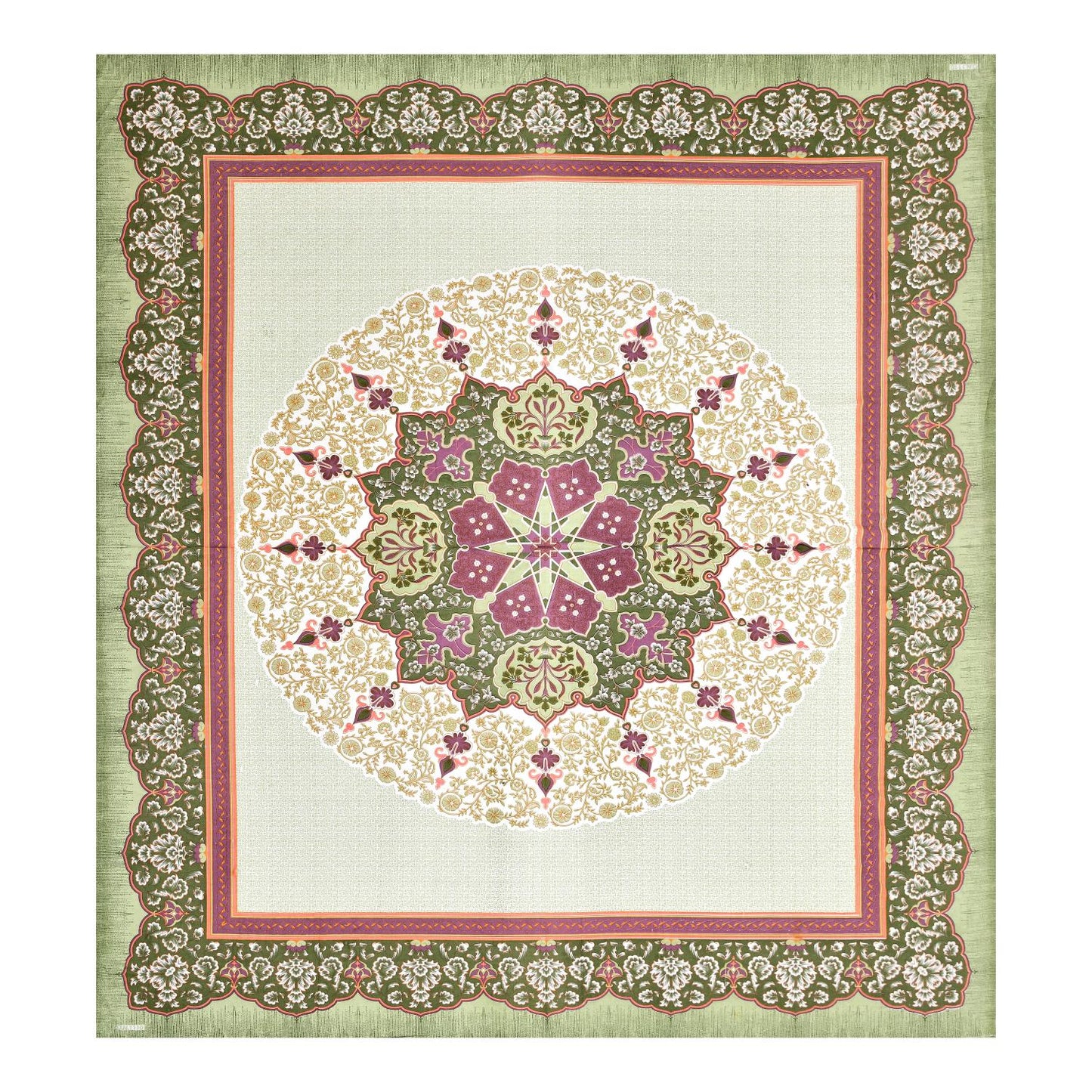 Rajasthan Royal Super Fine Cotton Block Print King Size Bedsheet