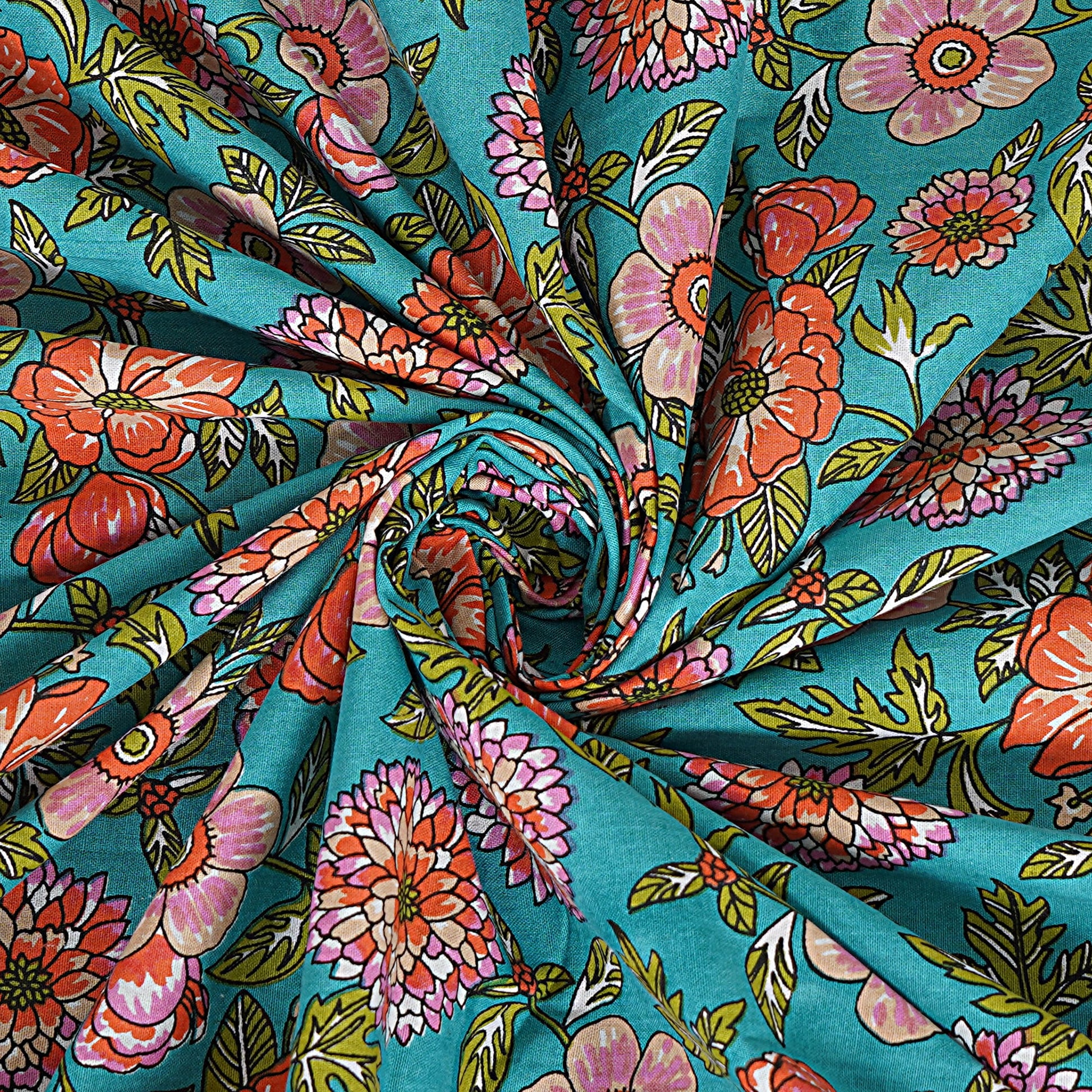 Rajasthan Royal Super Fine Cotton Block Print King Size Bedsheet