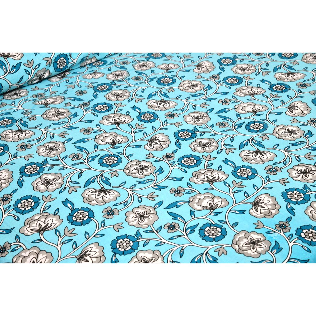 Rajasthan Royal Super Fine Cotton Block Print King Size Bedsheet