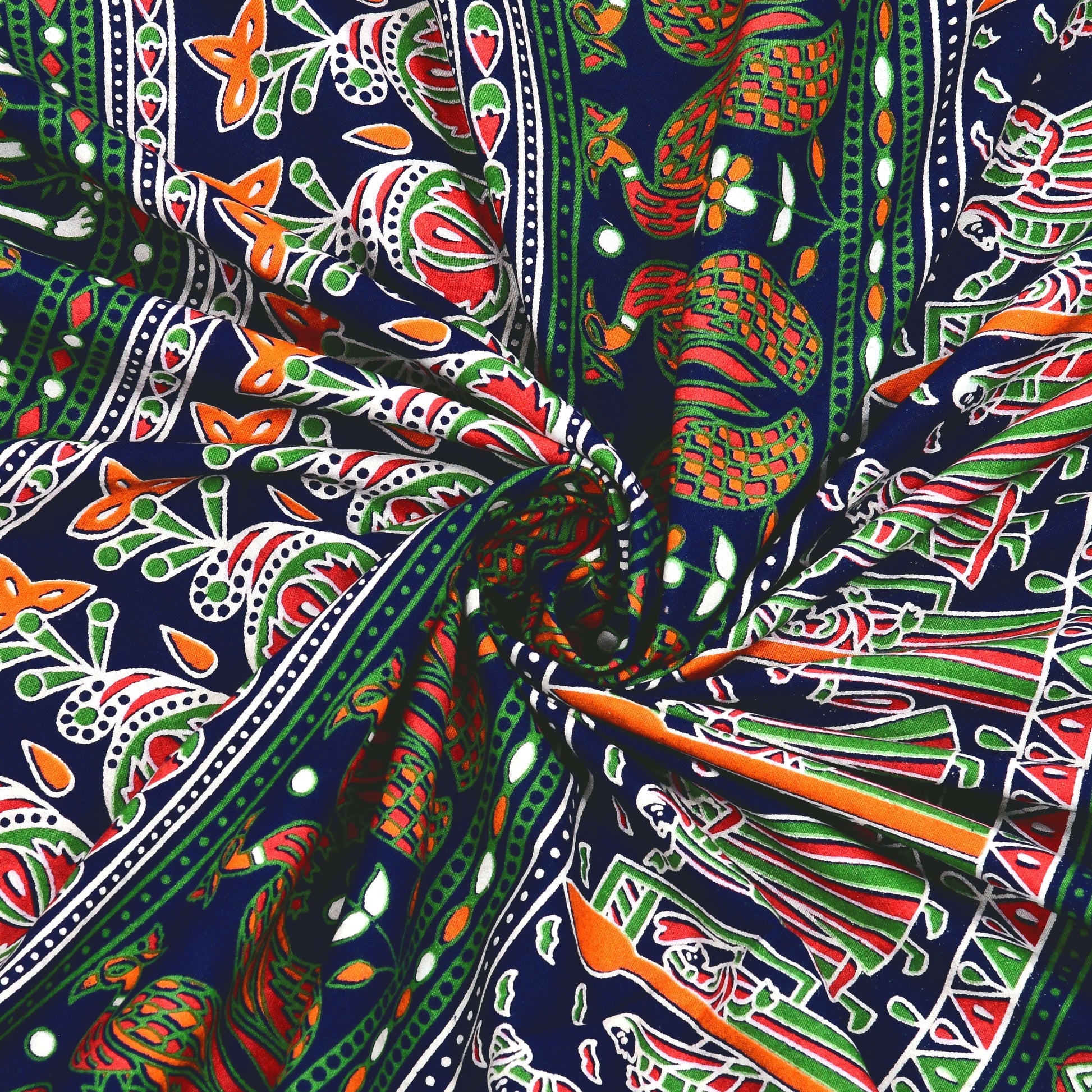 Rajasthan Royal Super Fine Cotton Block Print King Size Bedsheet