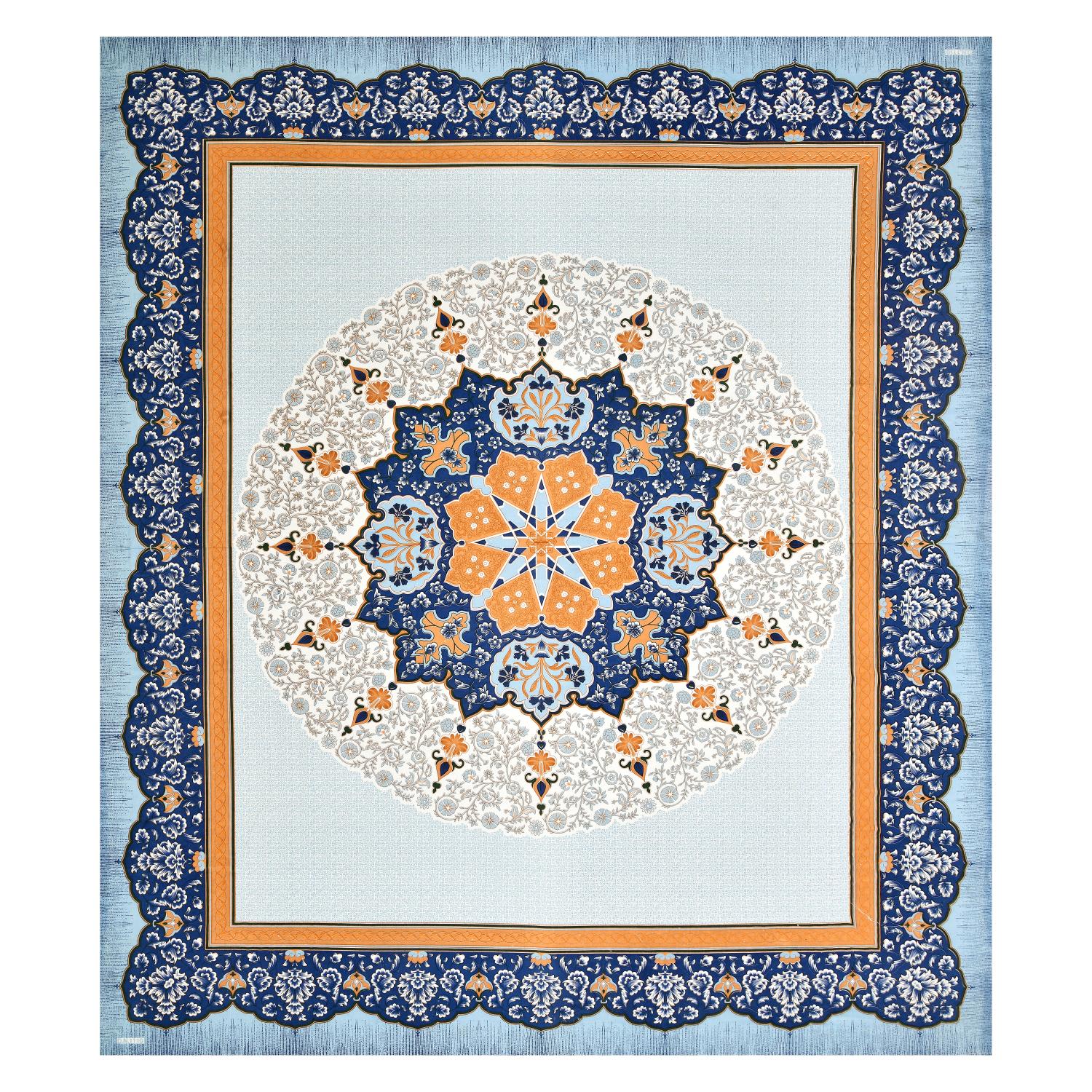 Rajasthan Royal Super Fine Cotton Block Print King Size Bedsheet