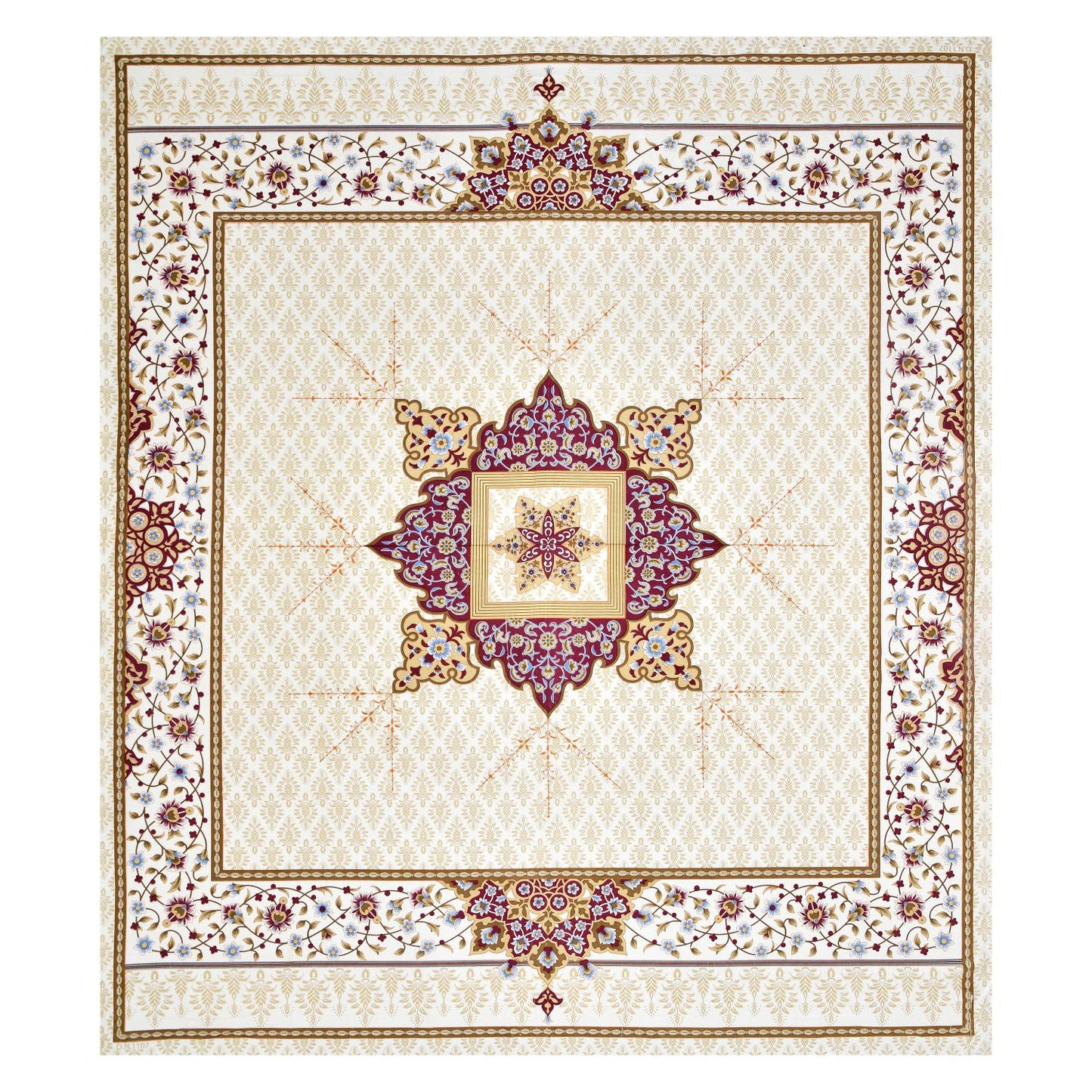 Rajasthan Royal Super Fine Cotton Block Print King Size Bedsheet