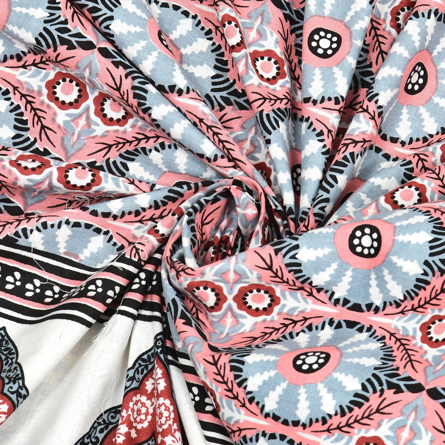 Rajasthan Royal Super Fine Cotton Block Print King Size Bedsheet