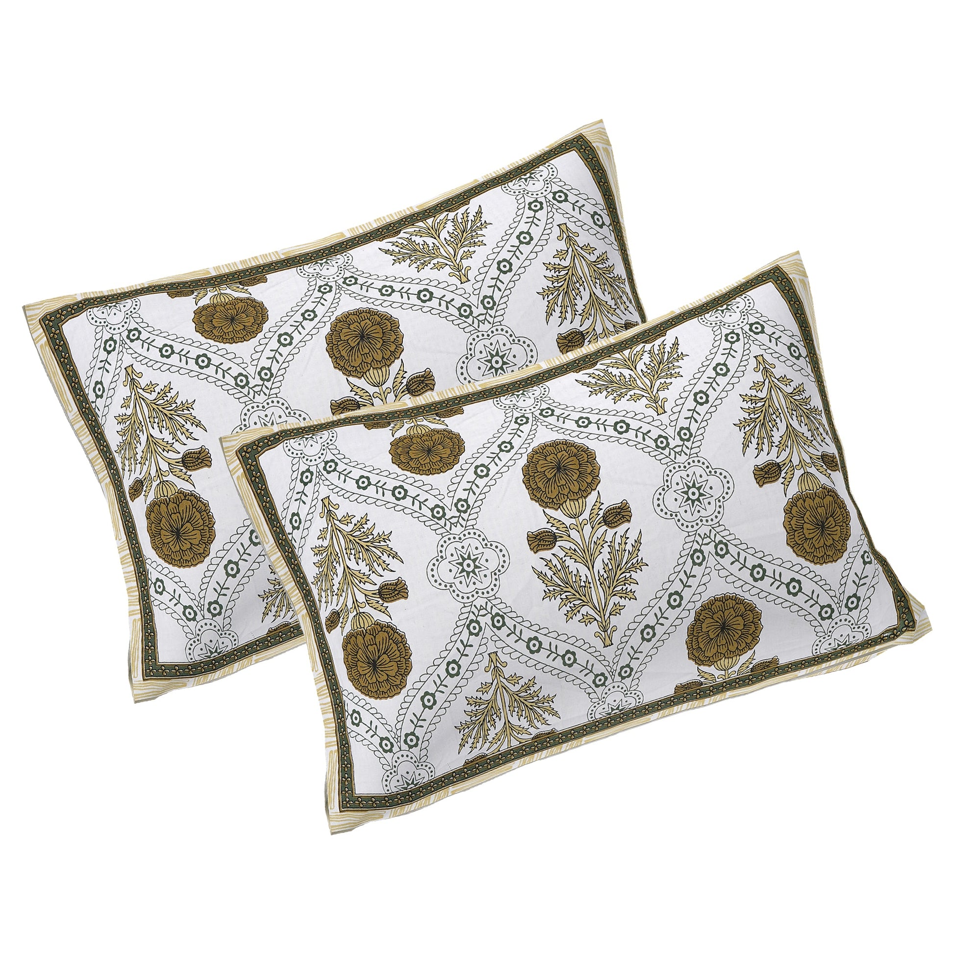 Rajasthan Royal Super Fine Cotton Block Print King Size Bedsheet