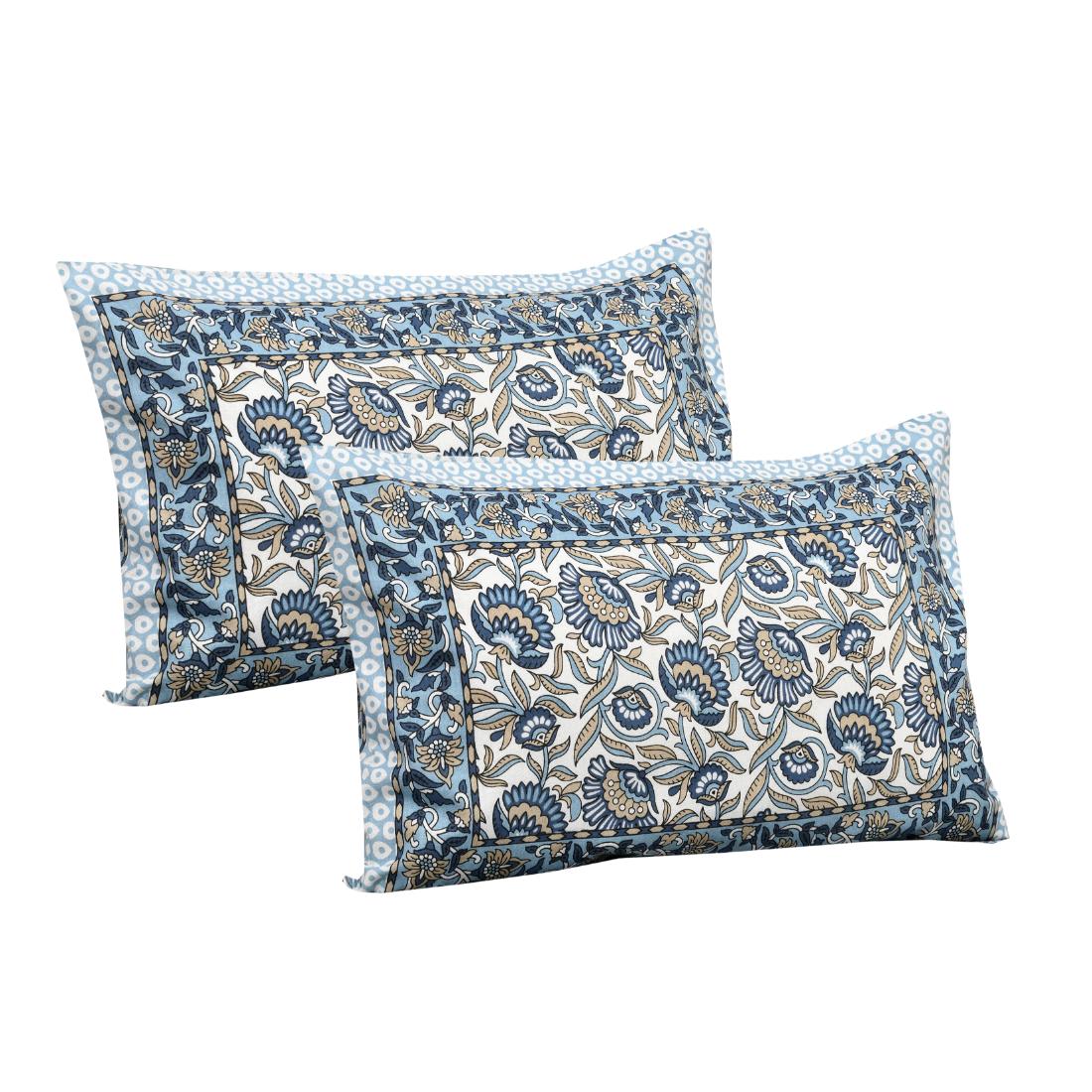 Rajasthan Royal Super Fine Cotton Block Print King Size Bedsheet