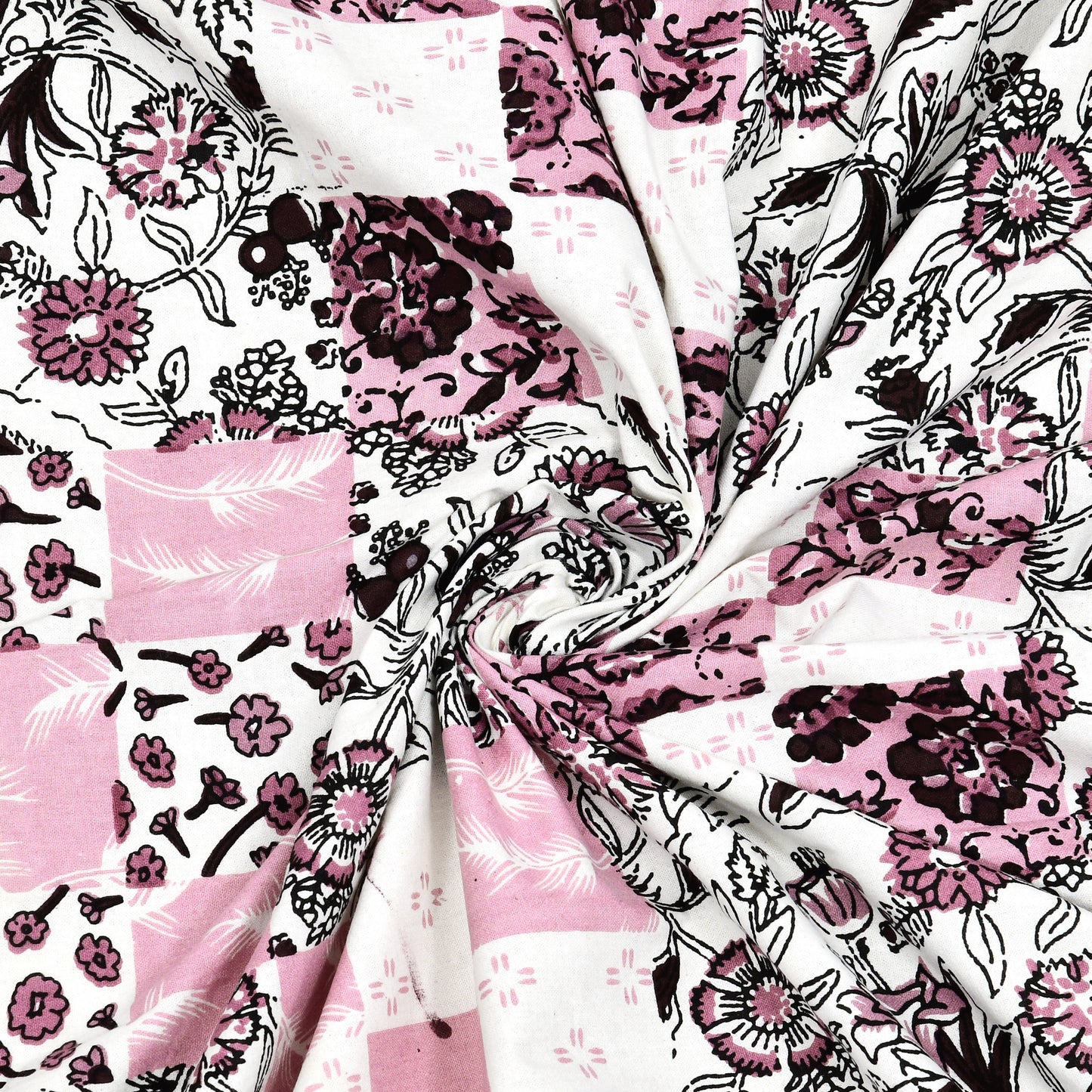 Rajasthan Royal Super Fine Cotton Block Print King Size Bedsheet