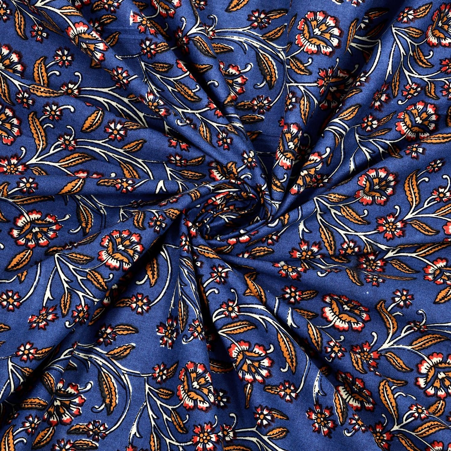 Rajasthani Cotton King Size Printed Flat Bedsheet  90*108 With 2 Zipper Pillow Cover