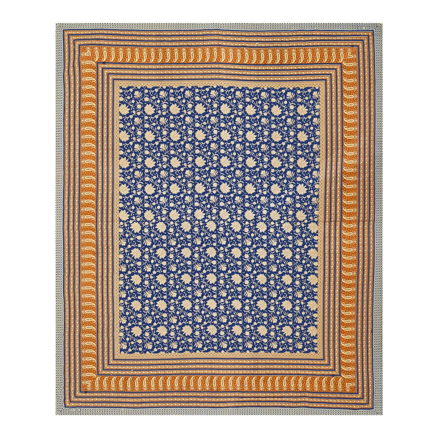 Rajasthani Cotton King Size Printed Flat Bedsheet  90*108 With 2 Zipper Pillow Cover