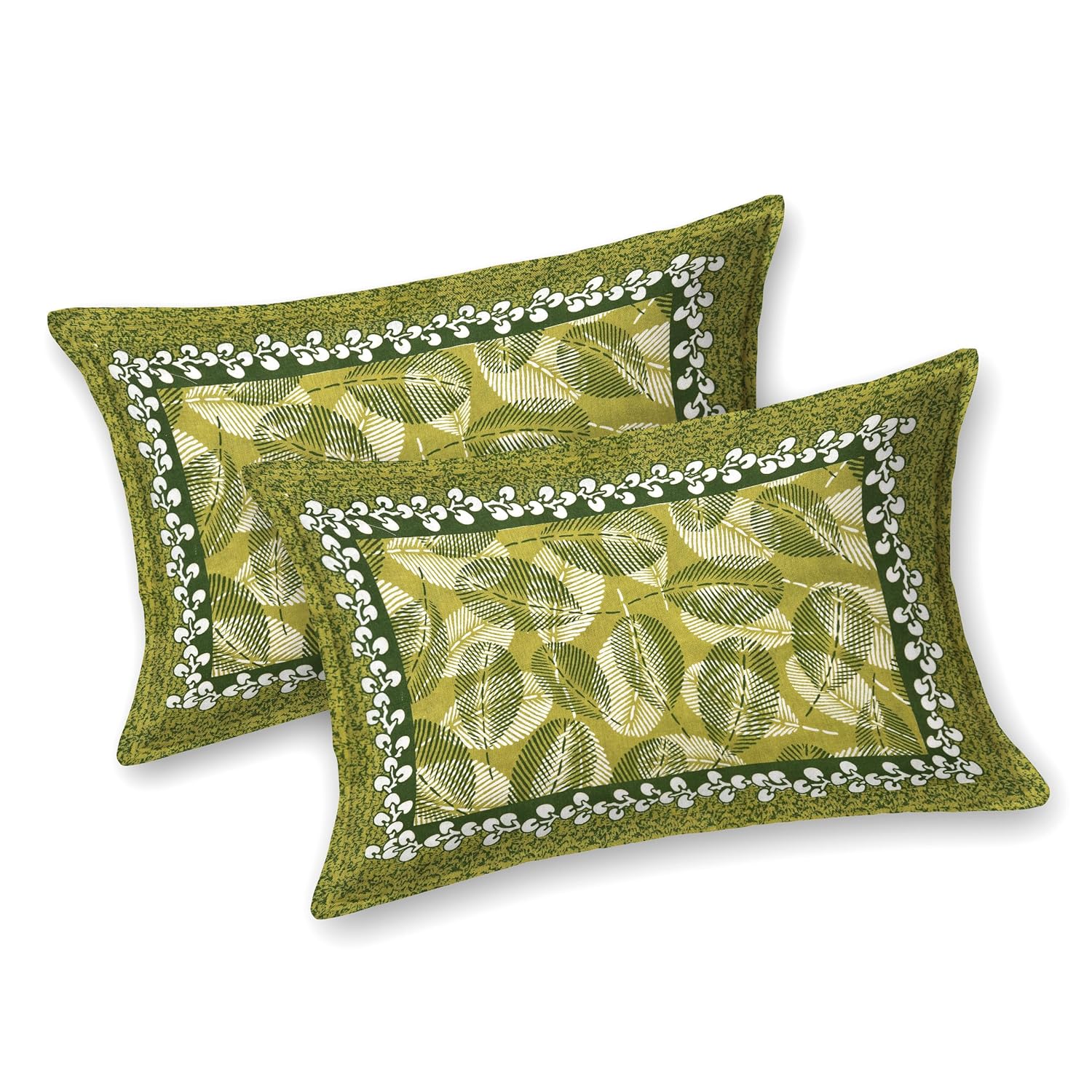 Jaipuri Cotton Double  Flat Bedsheet  With 2 Pillow Cover