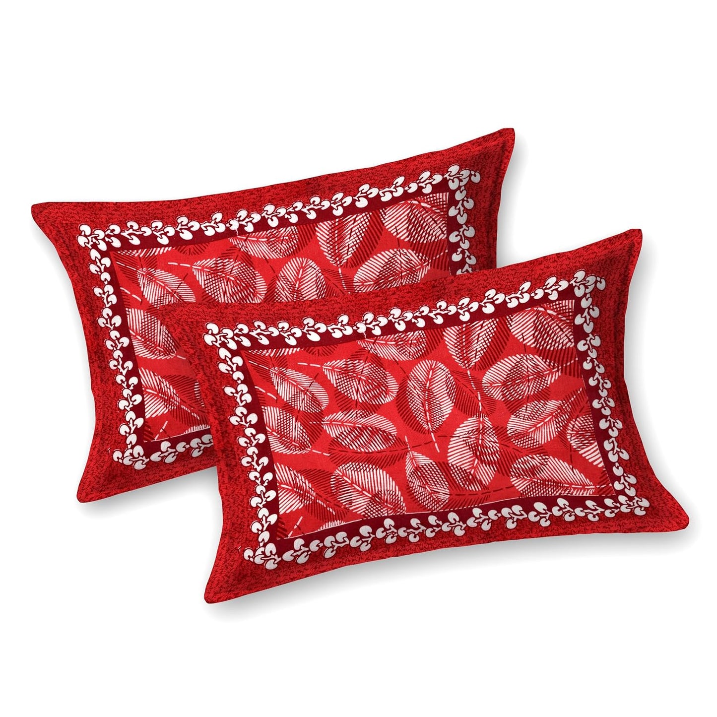 Jaipuri Cotton Double  Flat Bedsheet  With 2 Pillow Cover