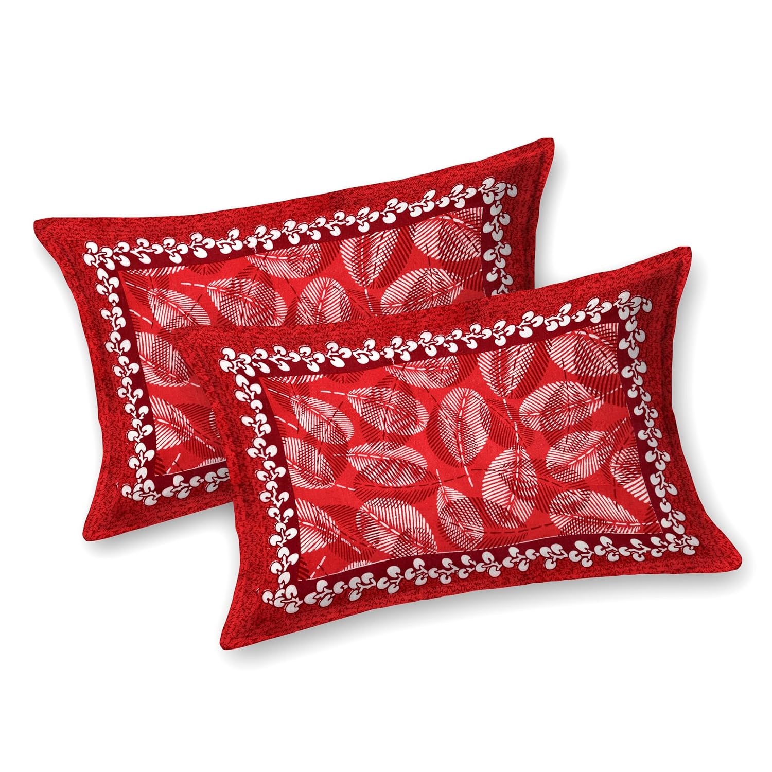 Jaipuri Cotton Double  Flat Bedsheet  With 2 Pillow Cover