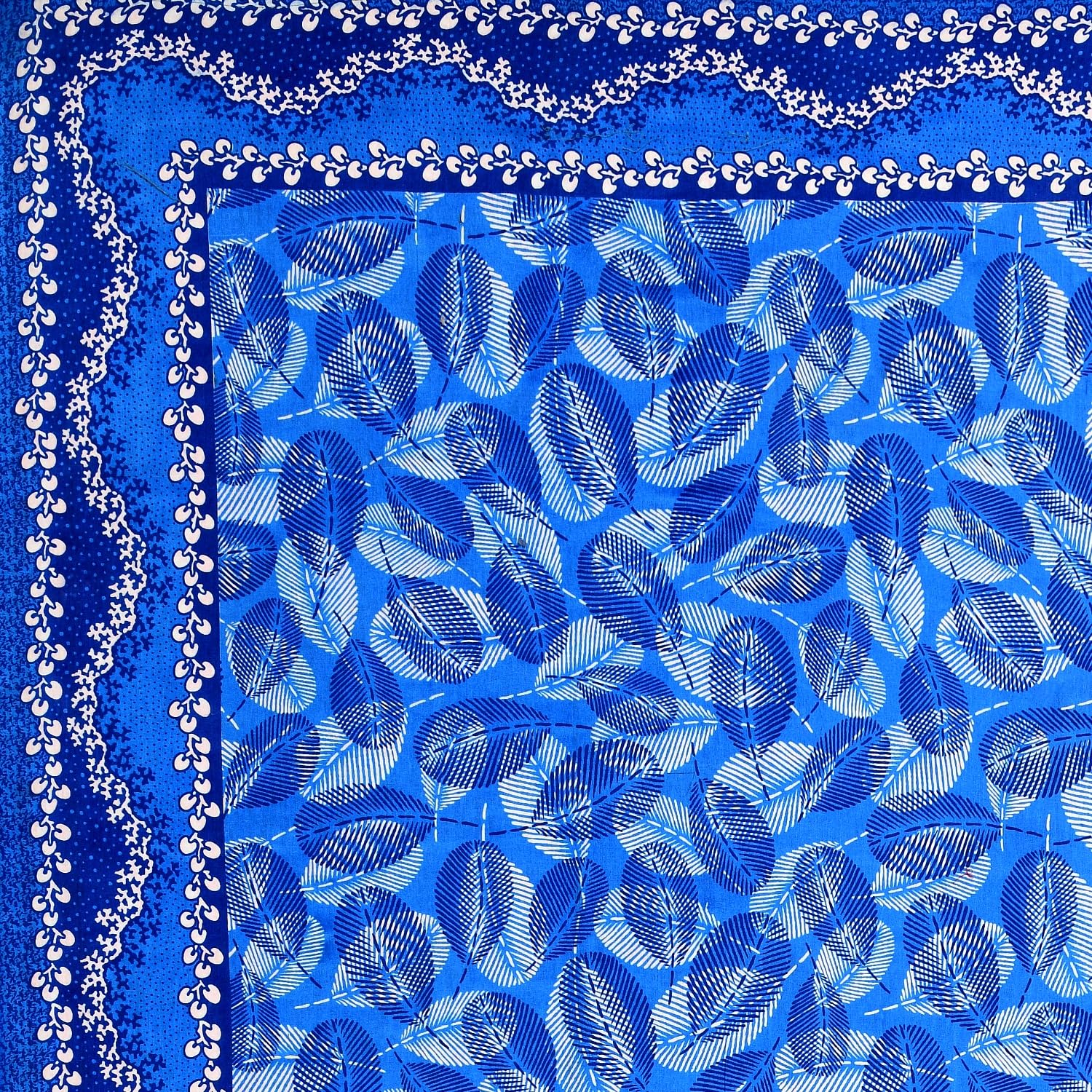 Jaipuri Cotton Double  Flat Bedsheet  With 2 Pillow Cover