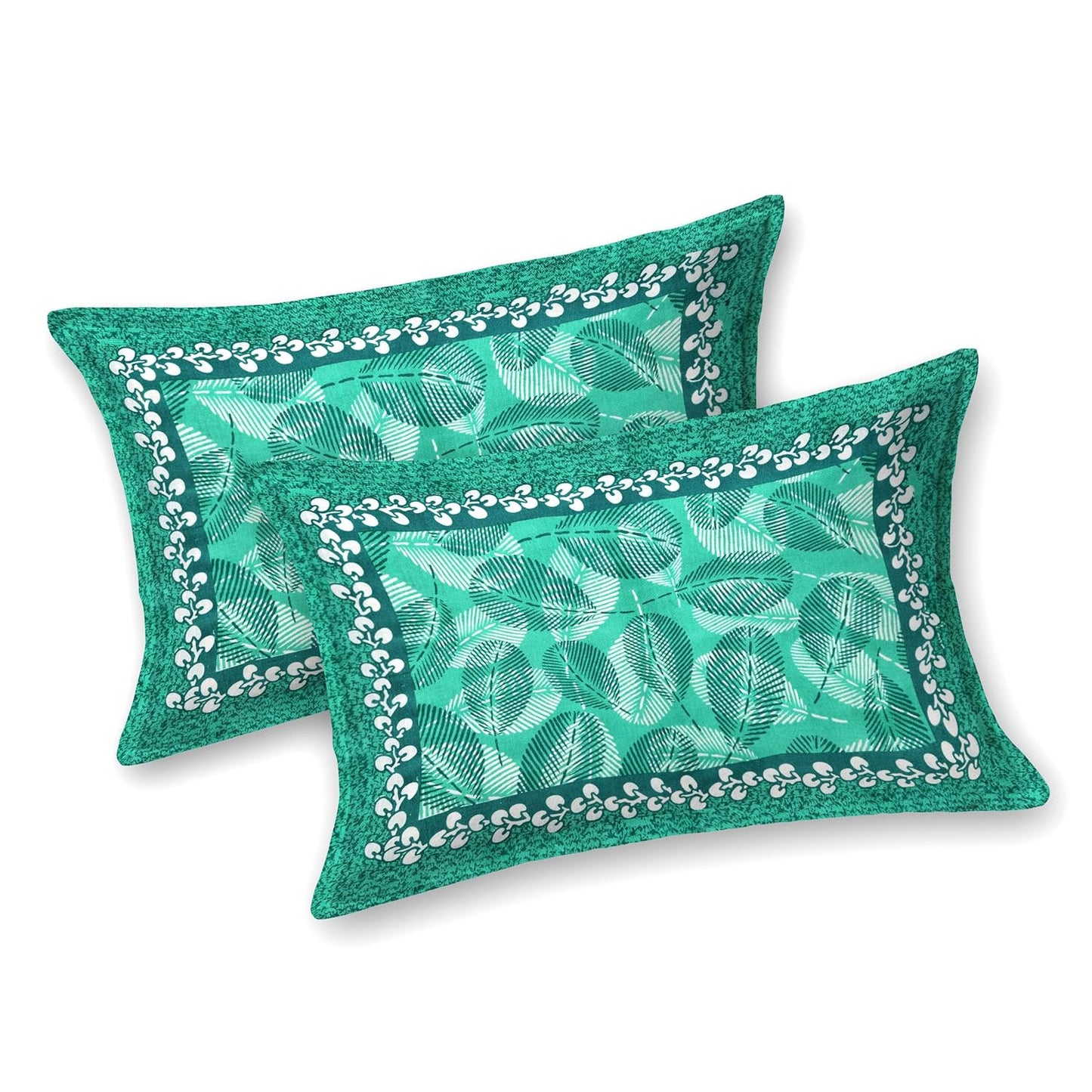 Jaipuri Cotton Double  Flat Bedsheet  With 2 Pillow Cover