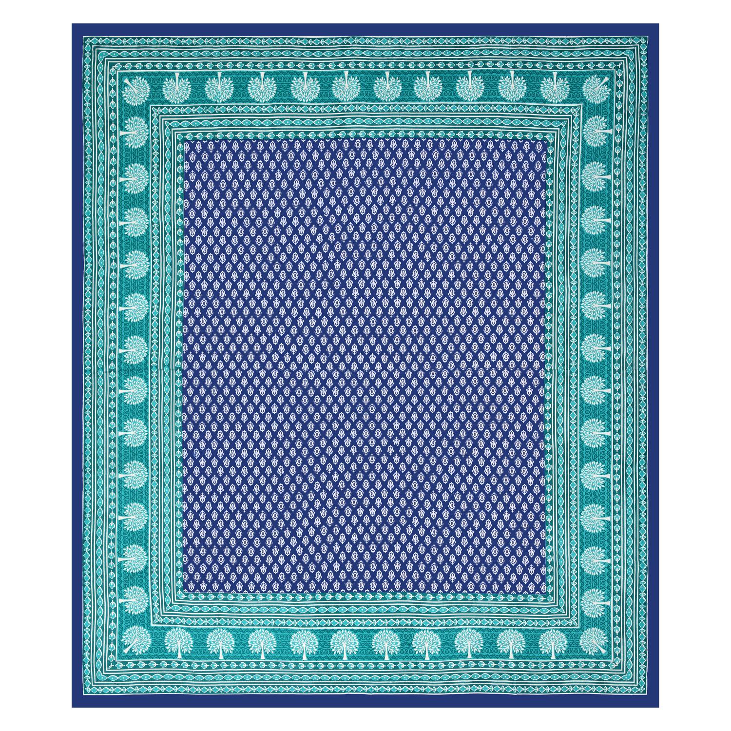 Jaipuri Cotton Double  Flat Bedsheet  With 2 Pillow Cover
