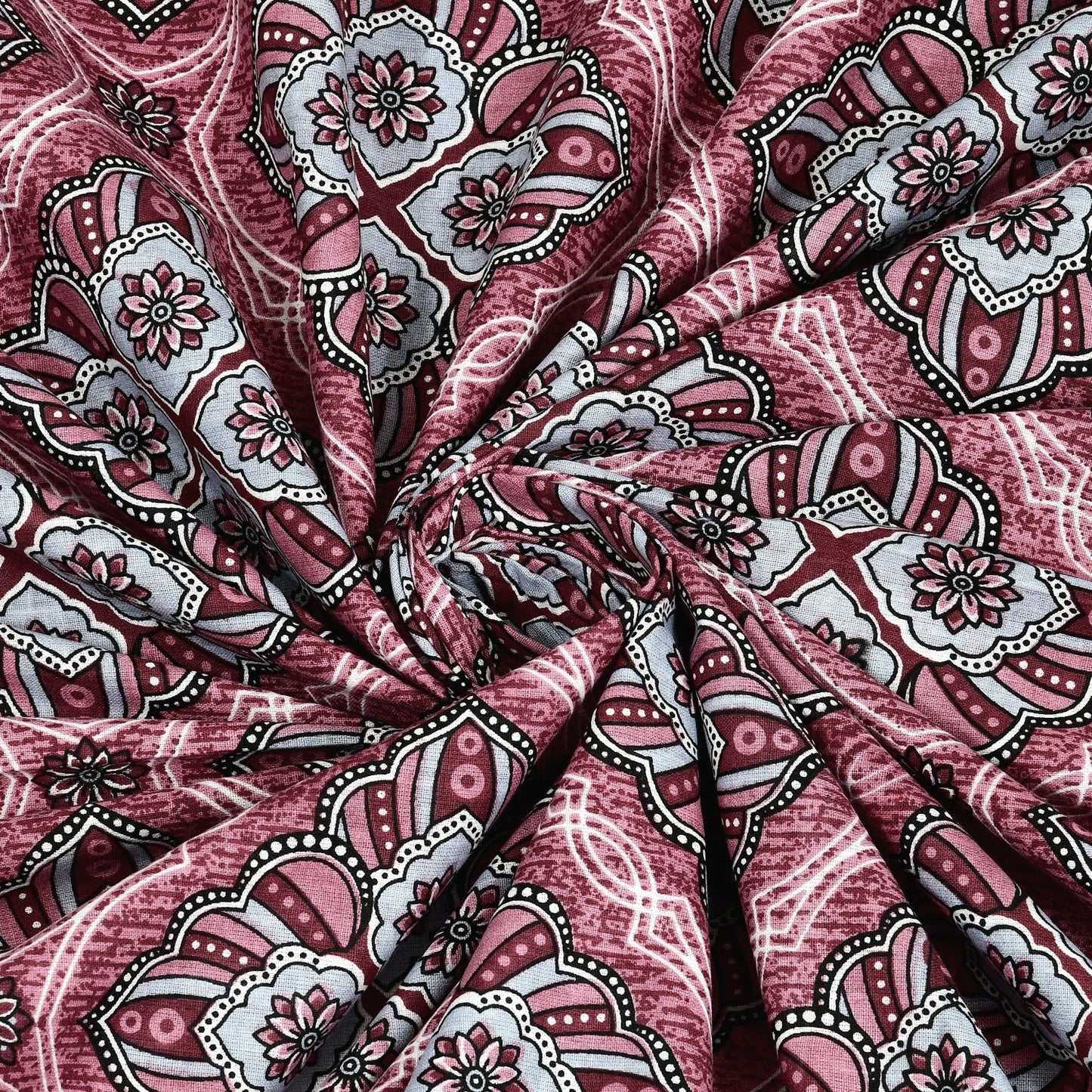 Jaipuri Cotton Double  Flat Bedsheet  With 2 Pillow Cover