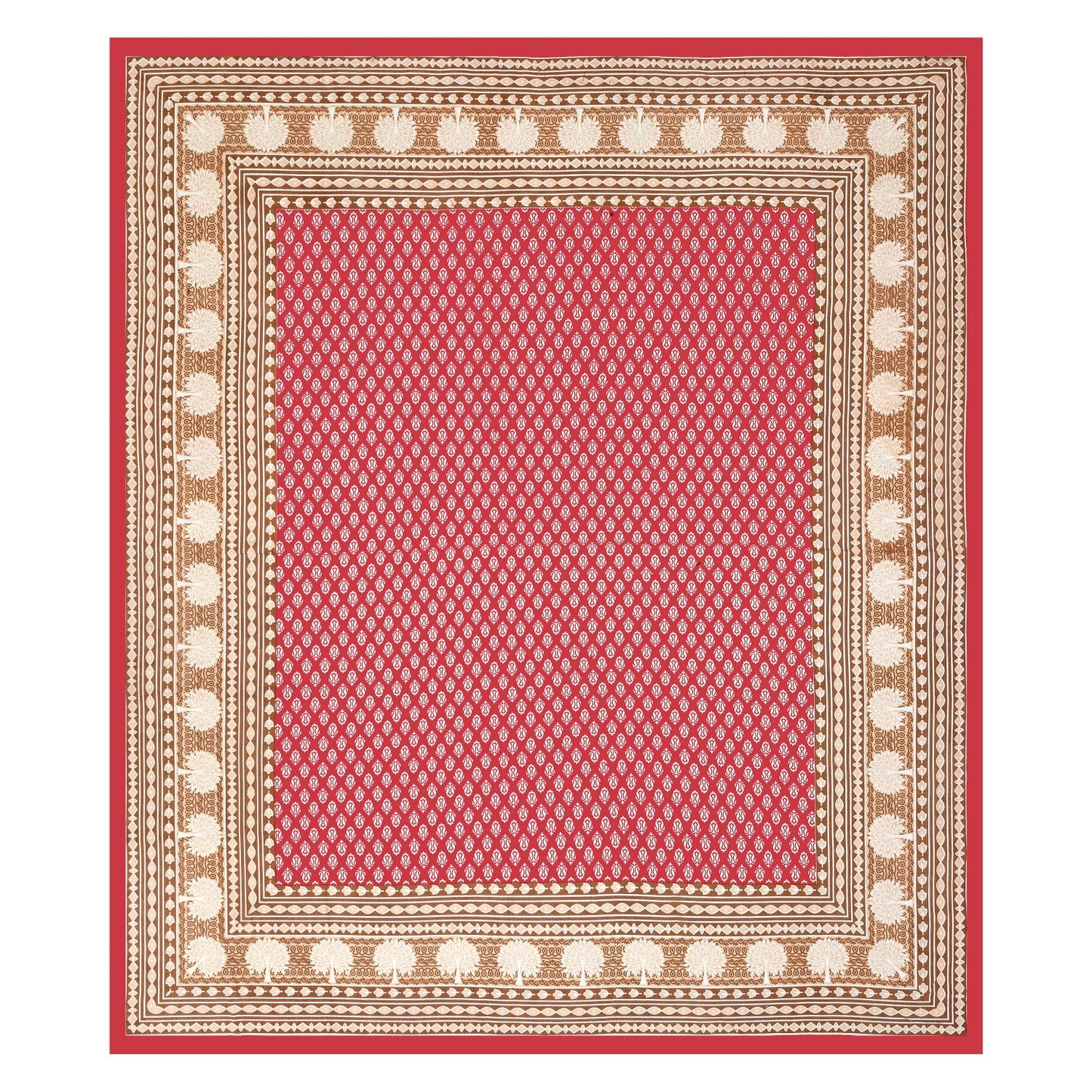 Jaipuri Cotton Double  Flat Bedsheet  With 2 Pillow Cover