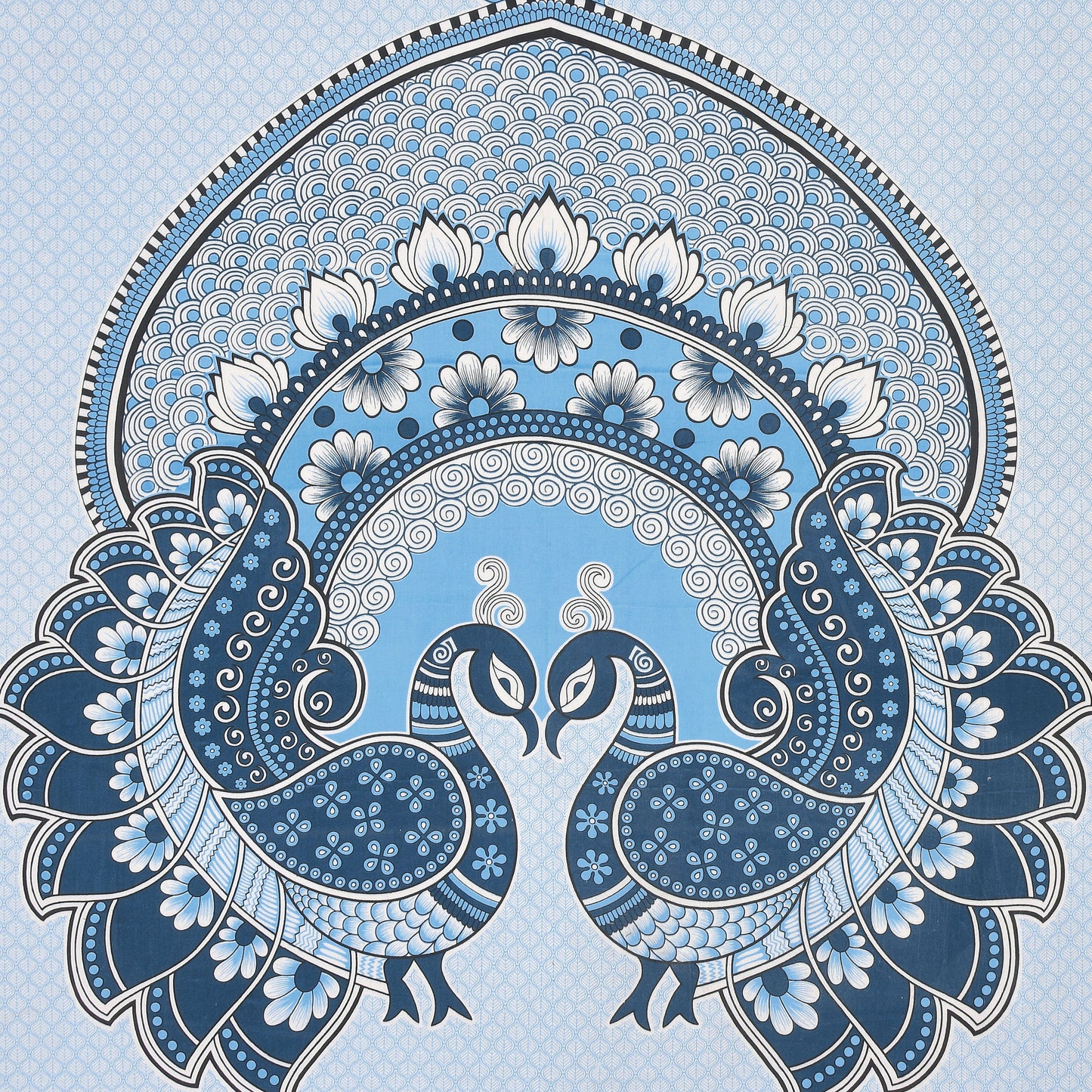 Rajasthani Jaipuri Traditional Double Bed Bedsheet with 2 Pillow Covers