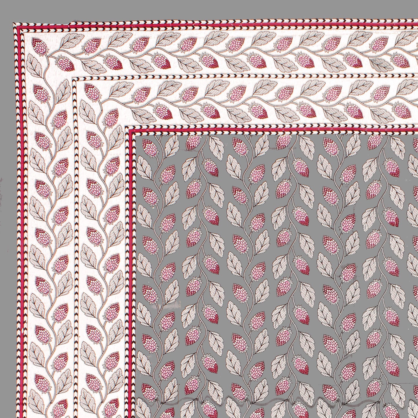 Rajasthani Jaipuri Traditional Double Bed Bedsheet with 2 Pillow Covers