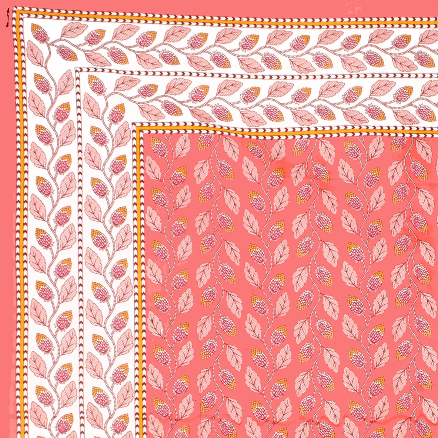Rajasthani Jaipuri Traditional Double Bed Bedsheet with 2 Pillow Covers
