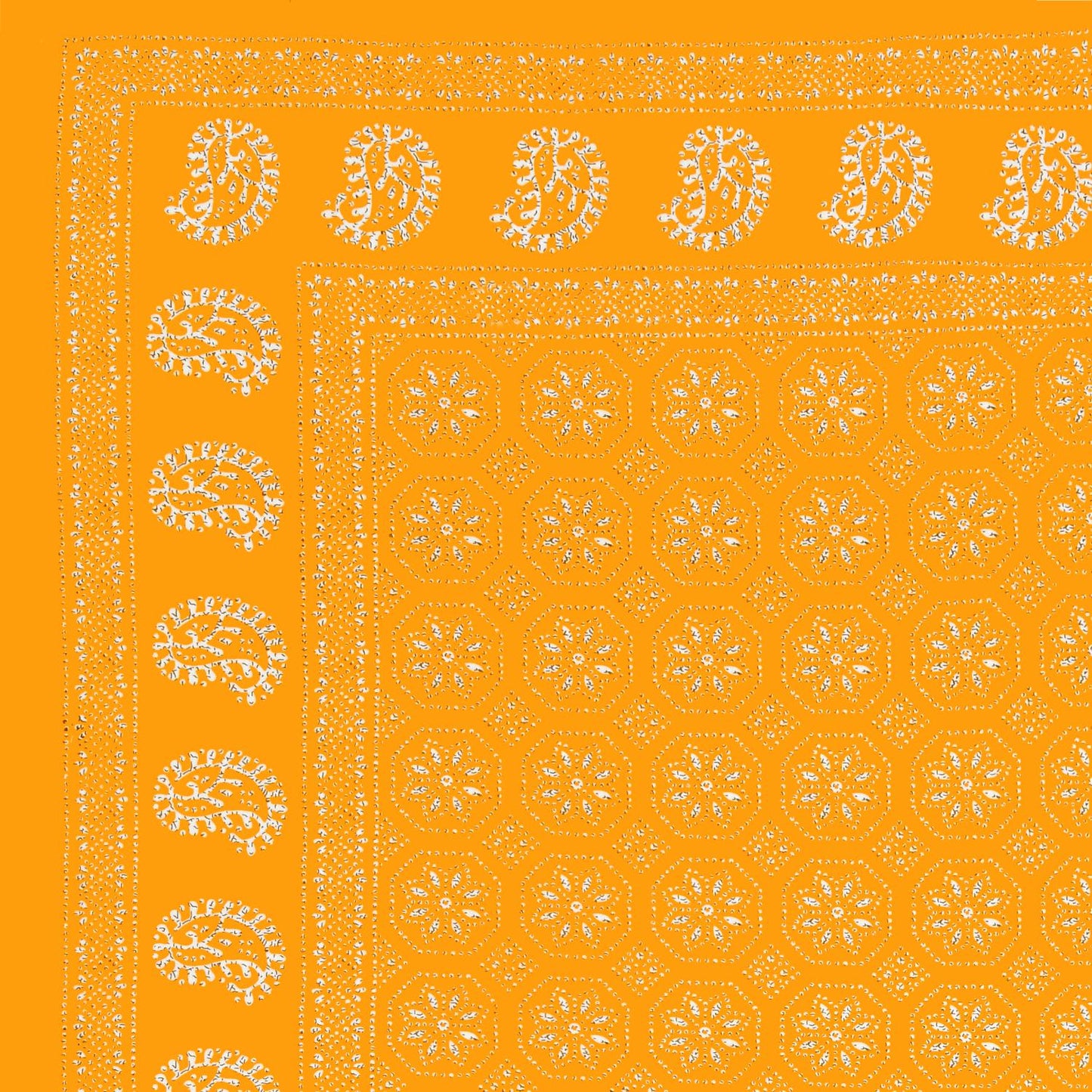 Rajasthani Jaipuri Traditional Double Bed Bedsheet with 2 Pillow Covers