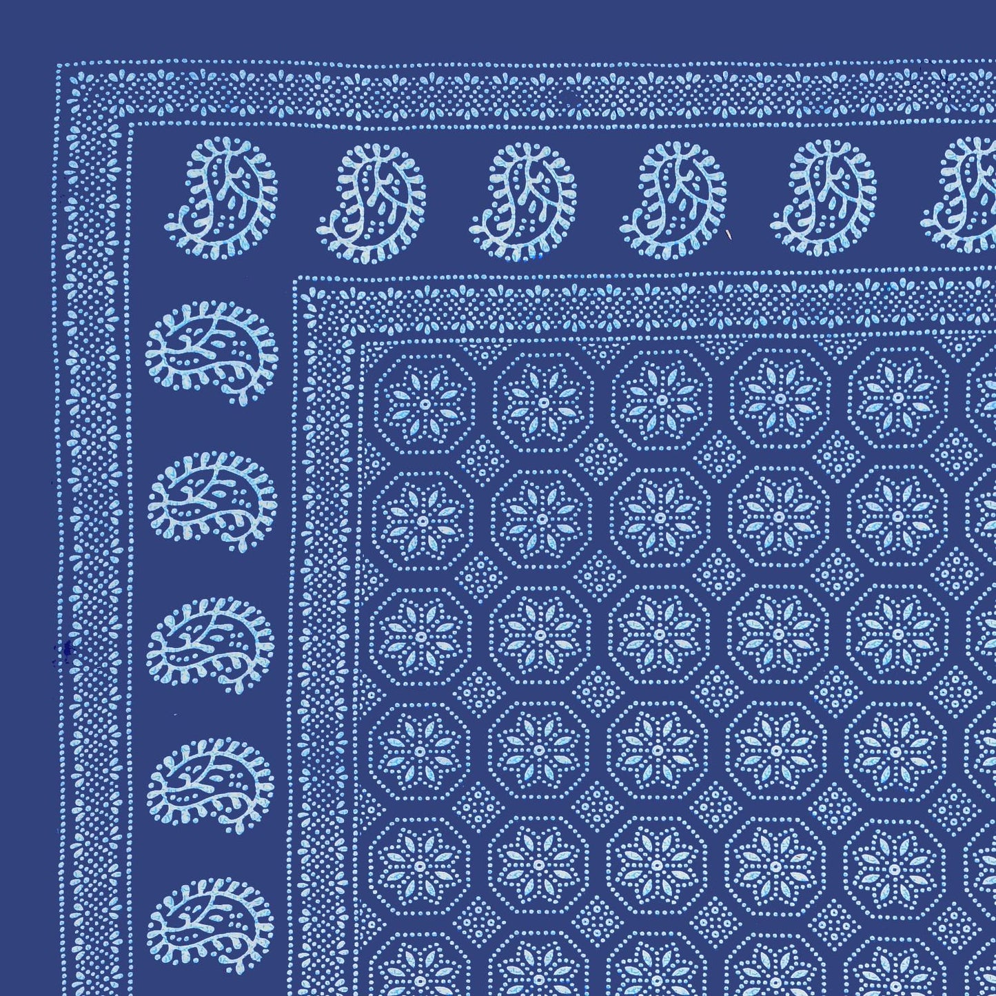 Rajasthani Jaipuri Traditional Double Bed Bedsheet with 2 Pillow Covers