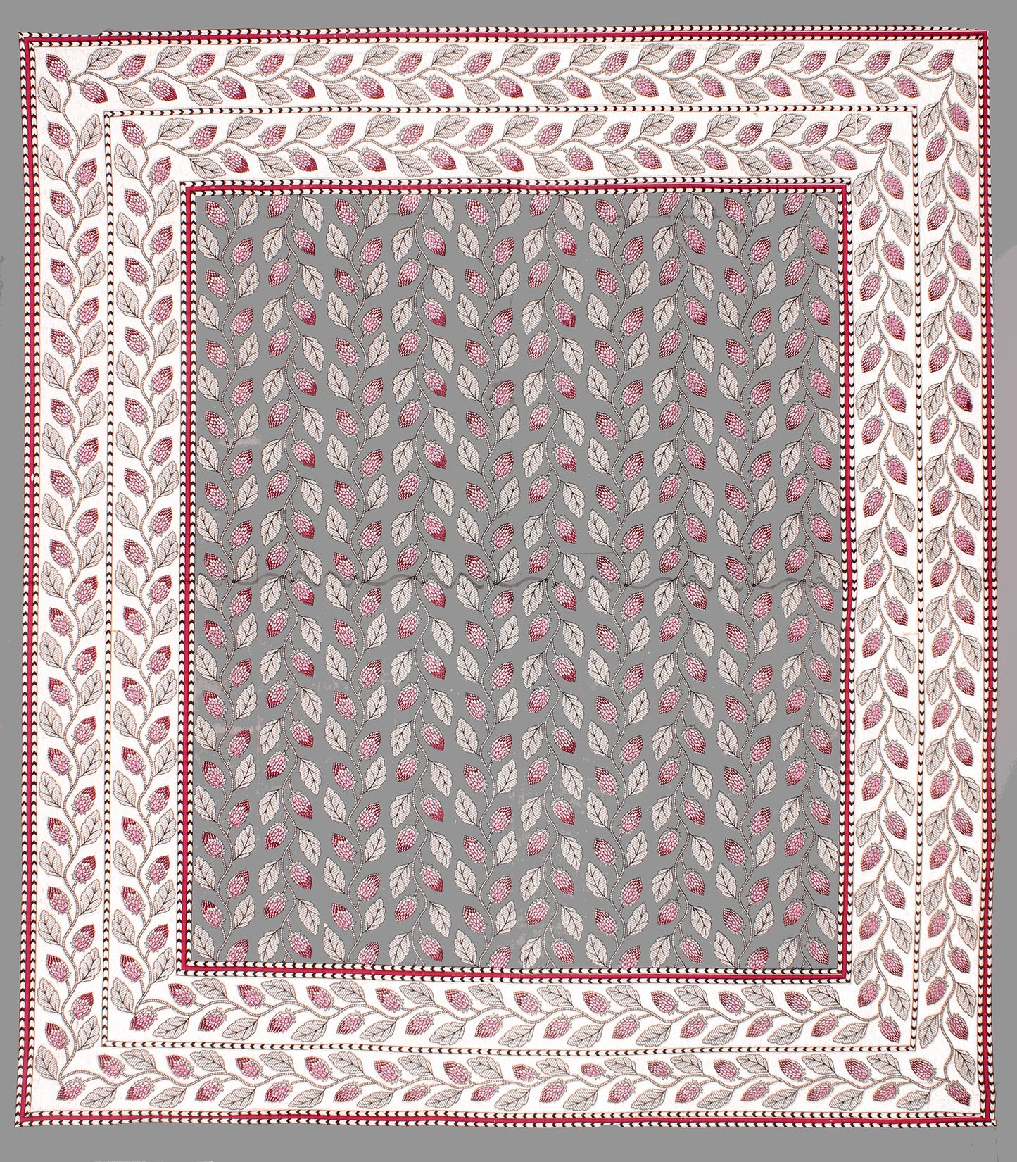 Rajasthani Jaipuri Traditional Double Bed Bedsheet with 2 Pillow Covers