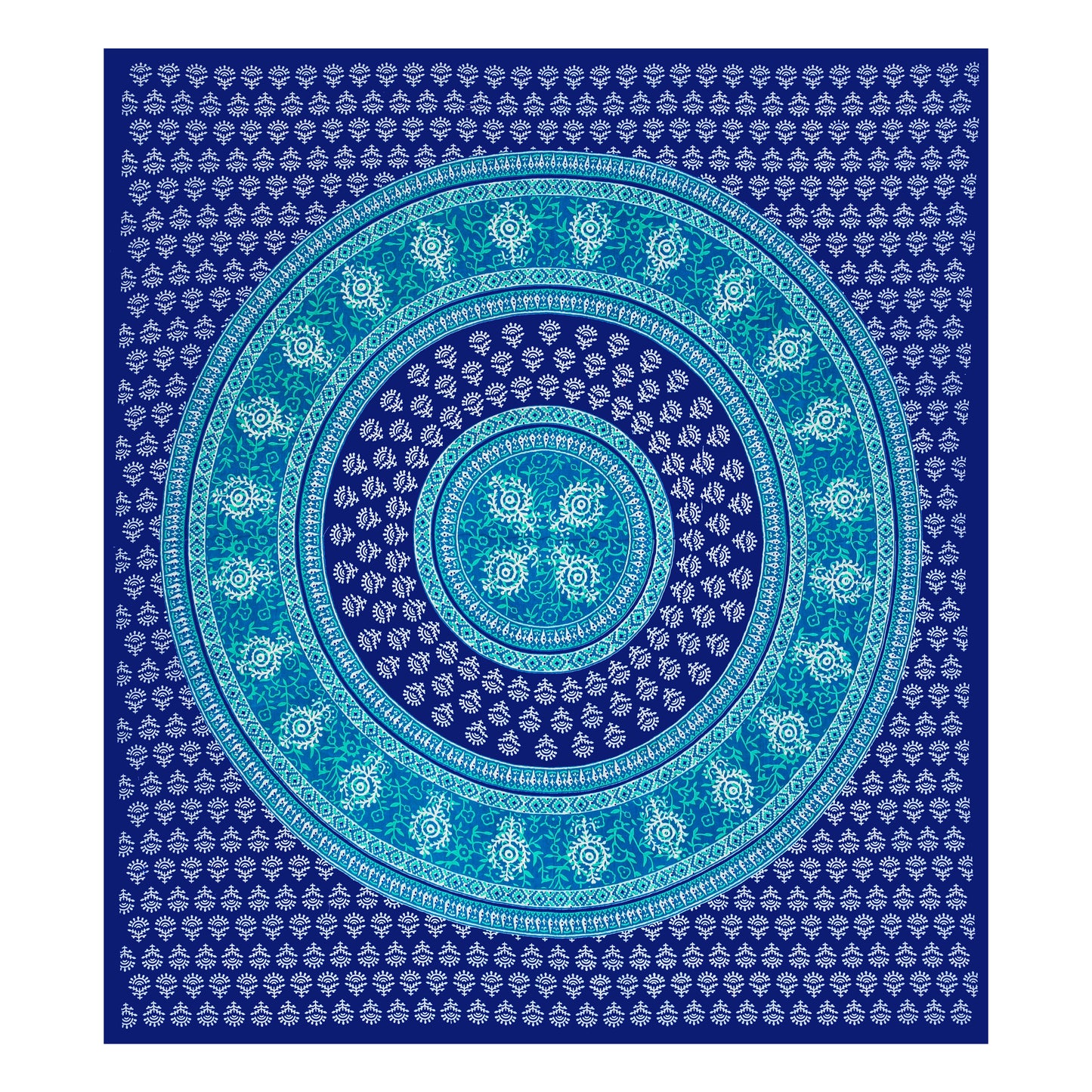 Rajasthani Jaipuri Traditional Double Bed Bedsheet with 2 Pillow Covers