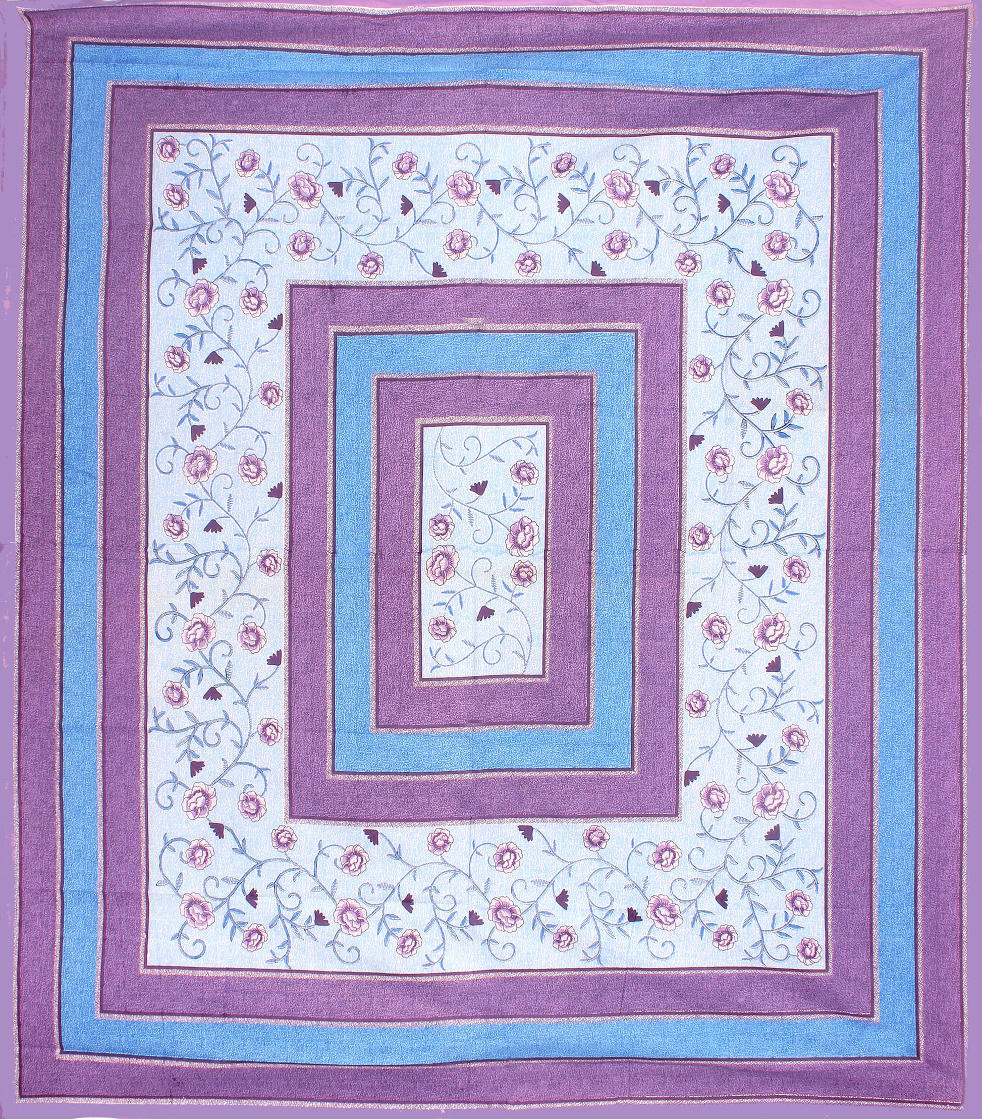 Rajasthani Jaipuri Traditional Double Bed Bedsheet with 2 Pillow Covers