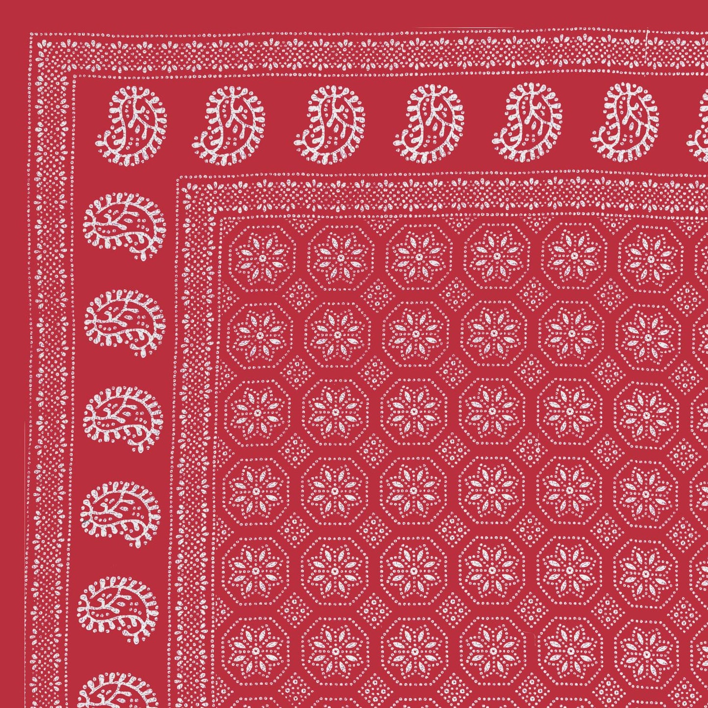 Rajasthani Jaipuri Traditional Double Bed Bedsheet with 2 Pillow Covers