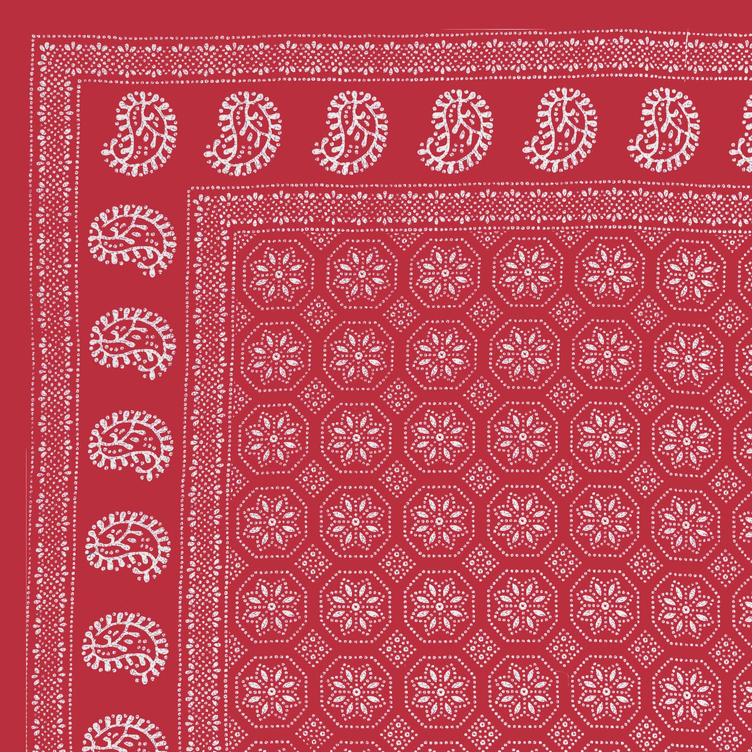 Rajasthani Jaipuri Traditional Double Bed Bedsheet with 2 Pillow Covers