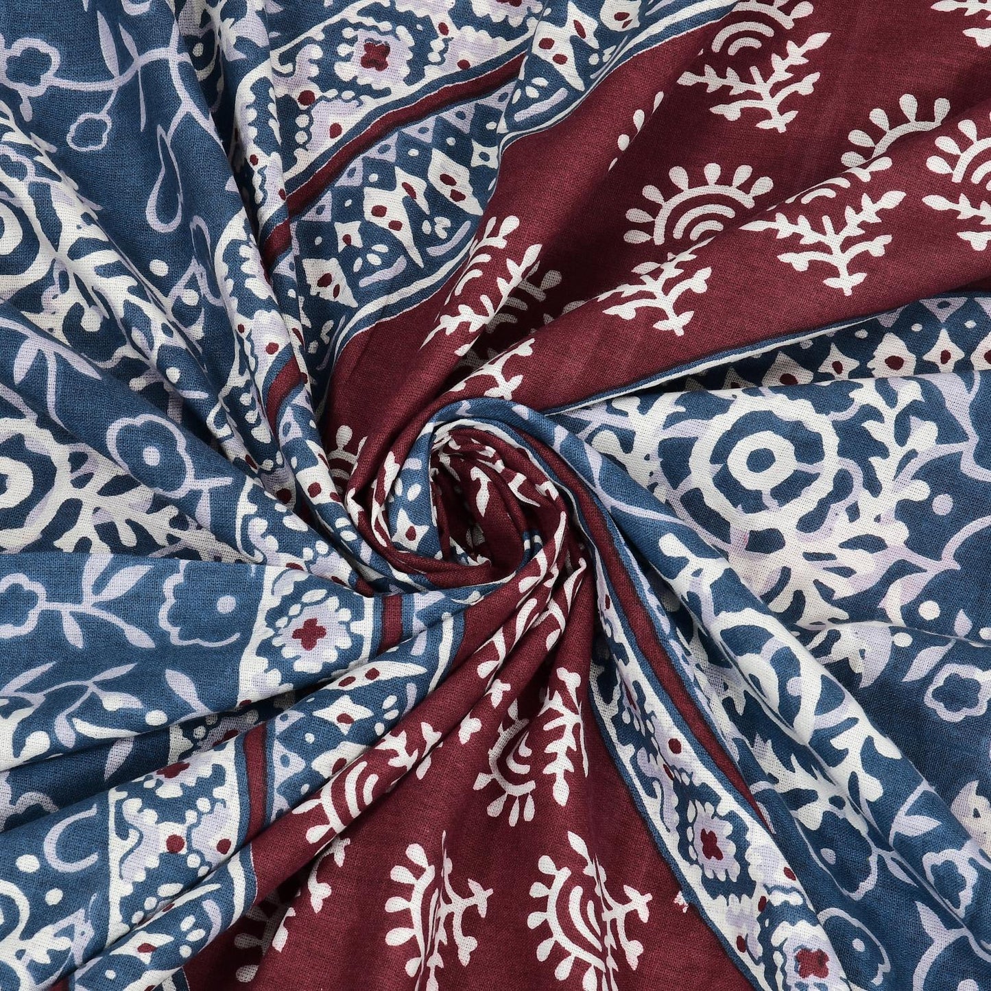 Rajasthani Jaipuri Traditional Double Bed Bedsheet with 2 Pillow Covers