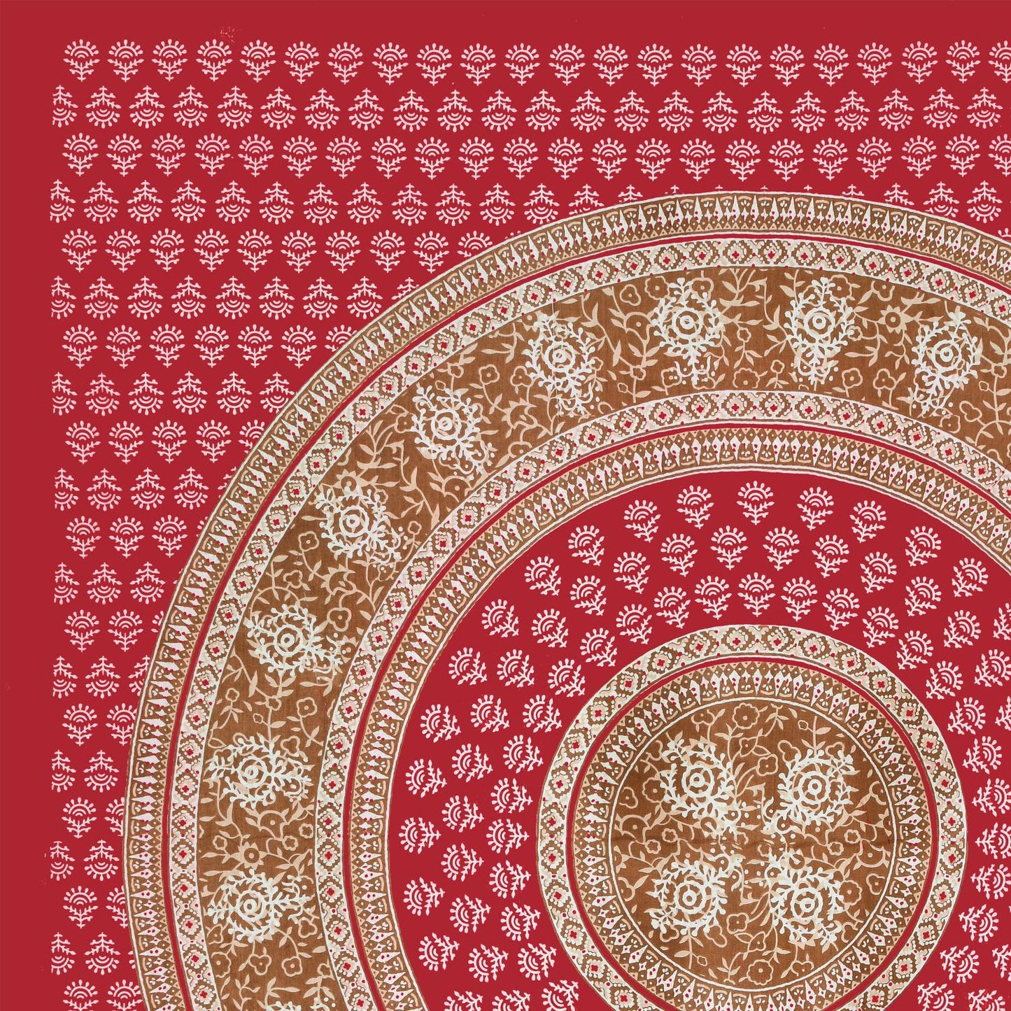 Rajasthani Jaipuri Traditional Double Bed Bedsheet with 2 Pillow Covers