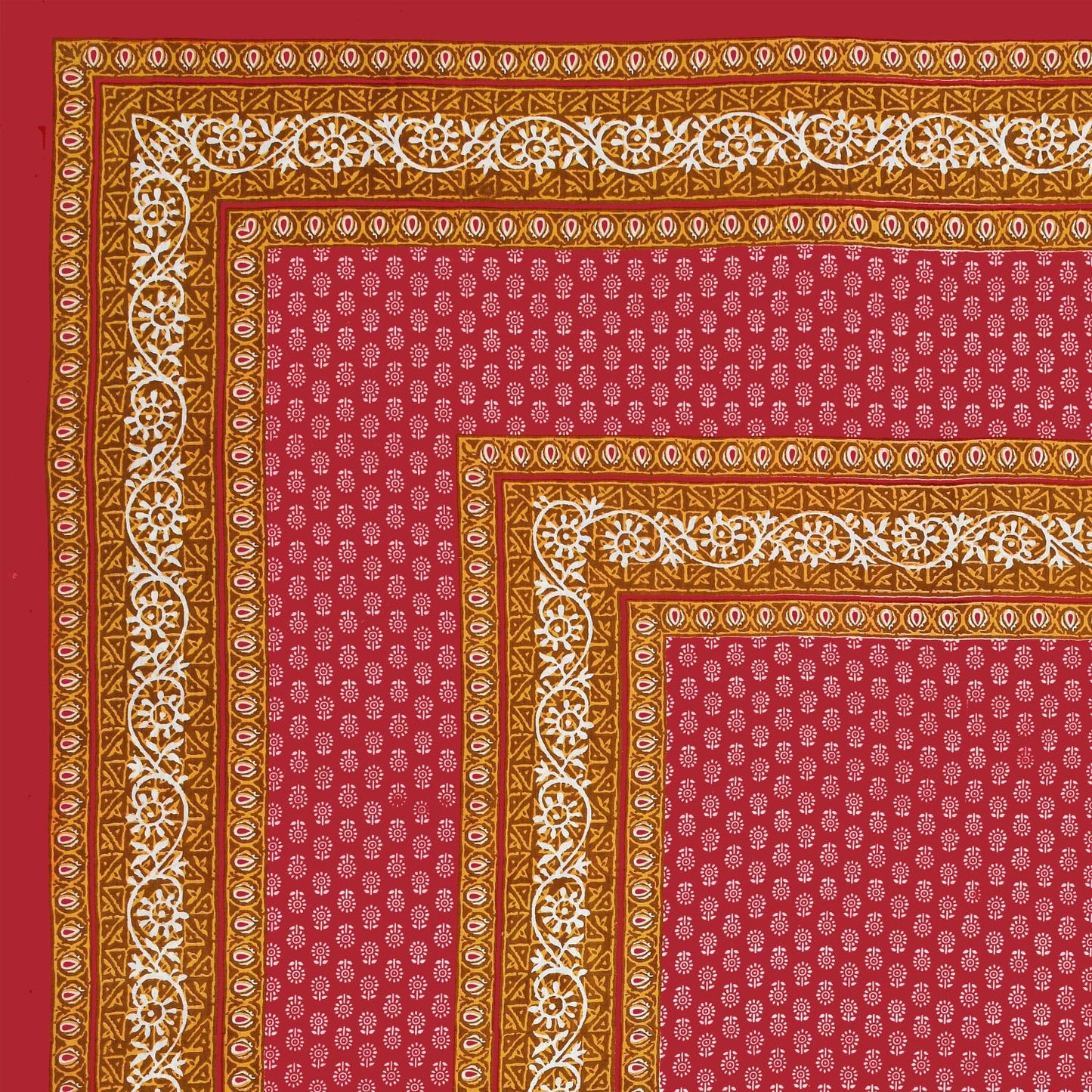 Rajasthani Jaipuri Traditional Double Bed Bedsheet with 2 Pillow Covers