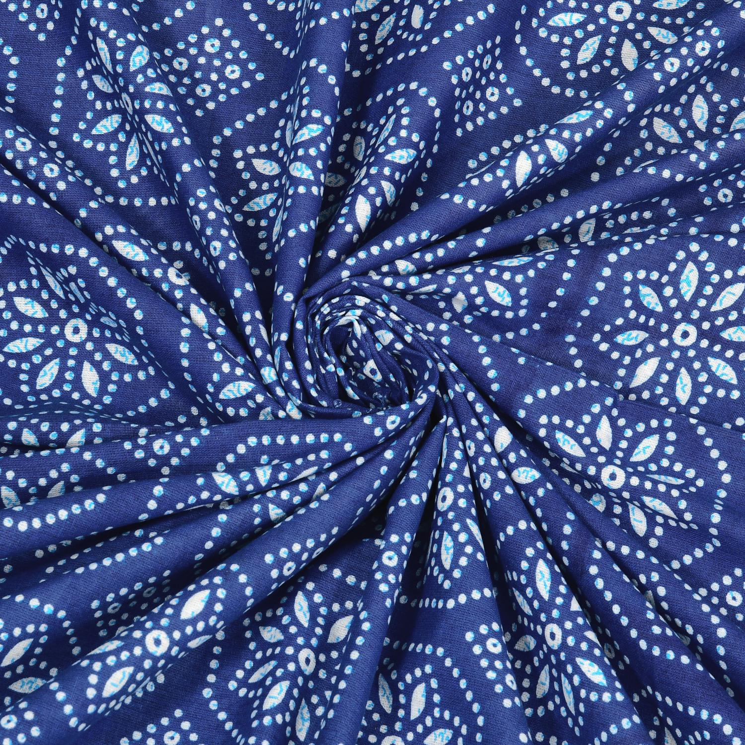 Rajasthani Jaipuri Traditional Double Bed Bedsheet with 2 Pillow Covers