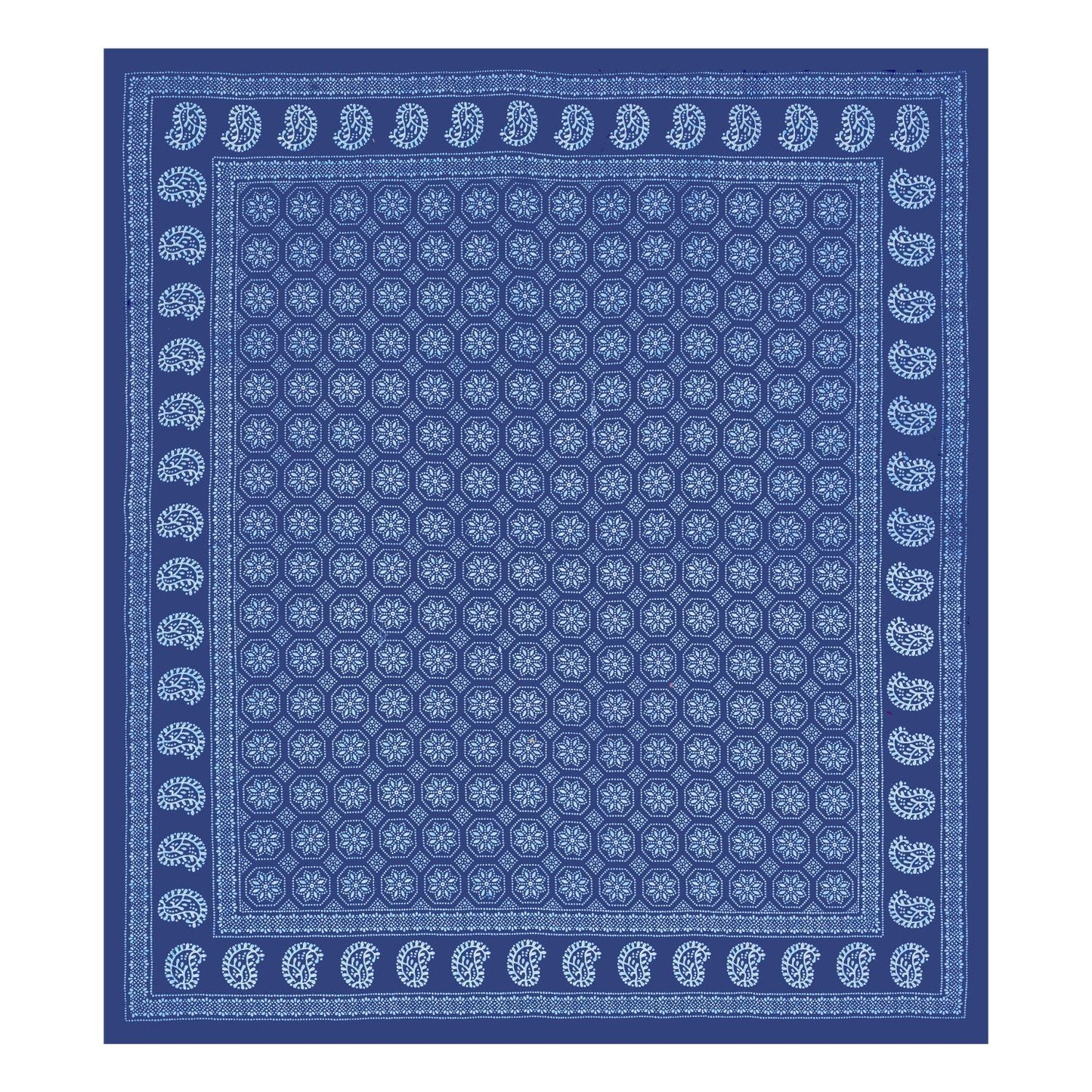 Rajasthani Jaipuri Traditional Double Bed Bedsheet with 2 Pillow Covers