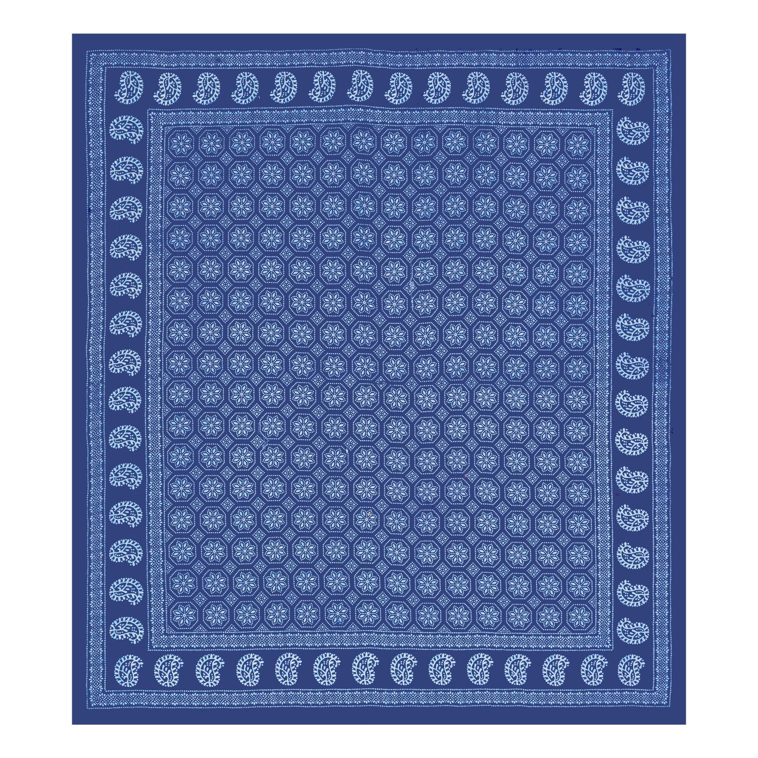 Rajasthani Jaipuri Traditional Double Bed Bedsheet with 2 Pillow Covers