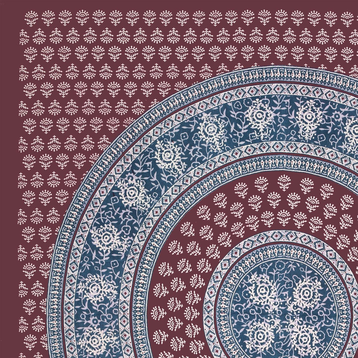 Rajasthani Jaipuri Traditional Double Bed Bedsheet with 2 Pillow Covers