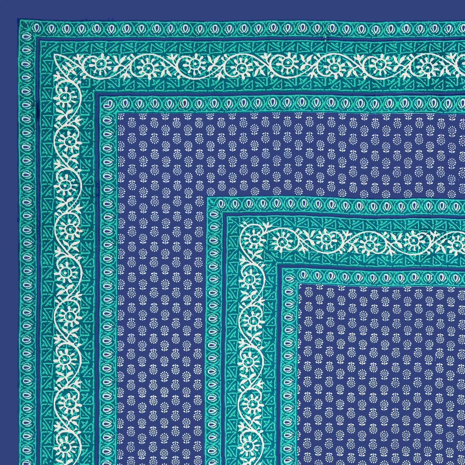 Rajasthani Jaipuri Traditional Double Bed Bedsheet with 2 Pillow Covers