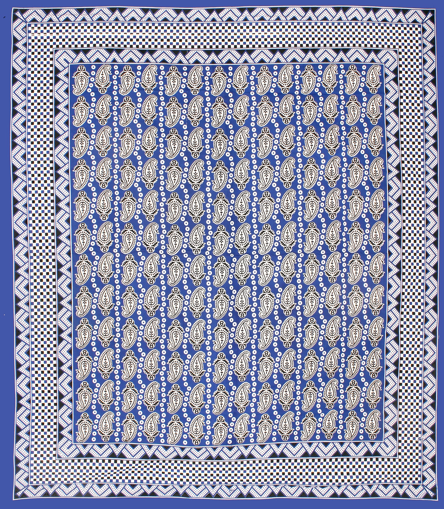 Rajasthani Jaipuri Traditional Double Bed Bedsheet with 2 Pillow Covers