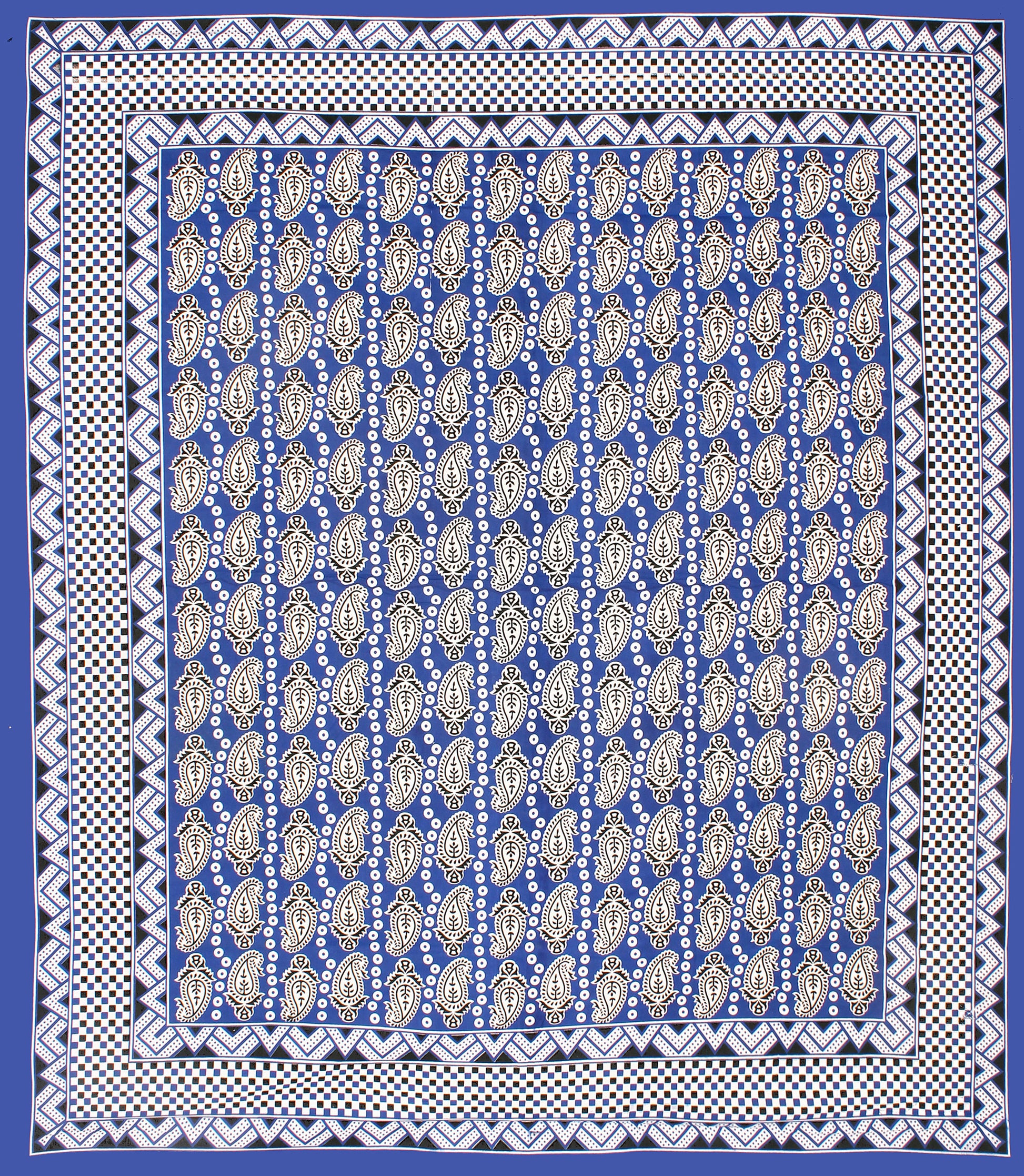 Rajasthani Jaipuri Traditional Double Bed Bedsheet with 2 Pillow Covers