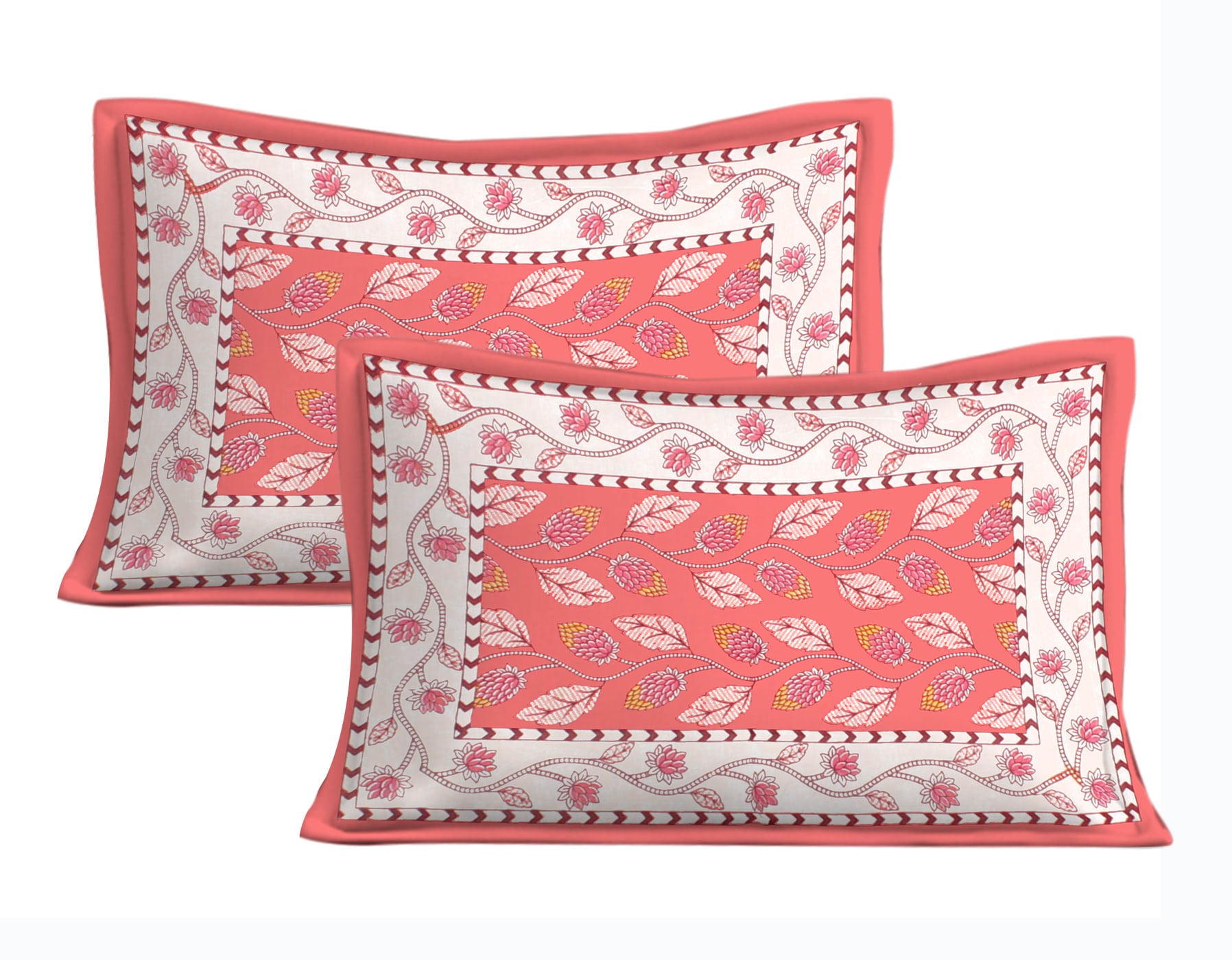 Rajasthani Jaipuri Traditional Double Bed Bedsheet with 2 Pillow Covers