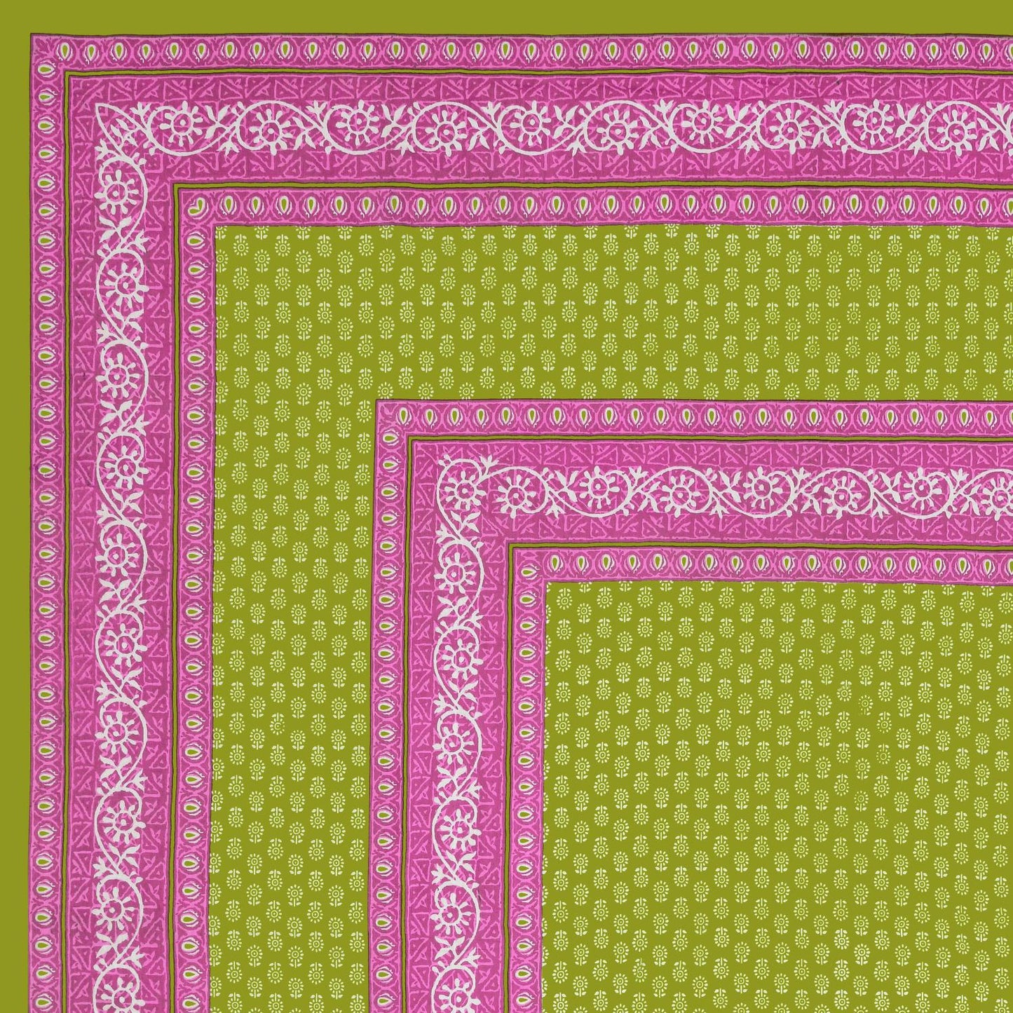 Rajasthani Jaipuri Traditional Double Bed Bedsheet with 2 Pillow Covers