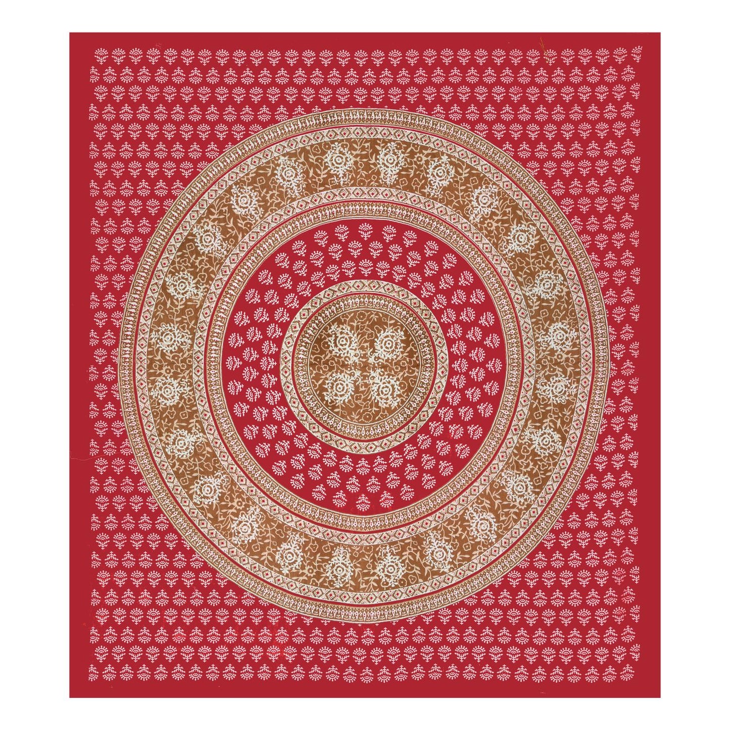 Rajasthani Jaipuri Traditional Double Bed Bedsheet with 2 Pillow Covers