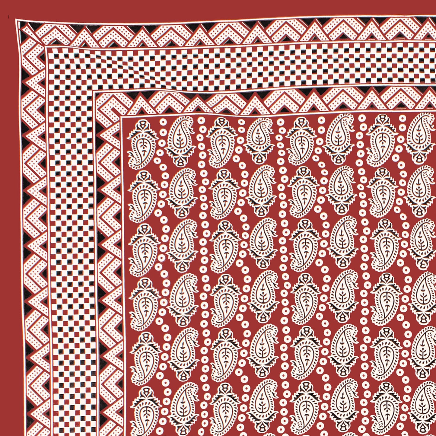 Rajasthani Jaipuri Traditional Double Bed Bedsheet with 2 Pillow Covers