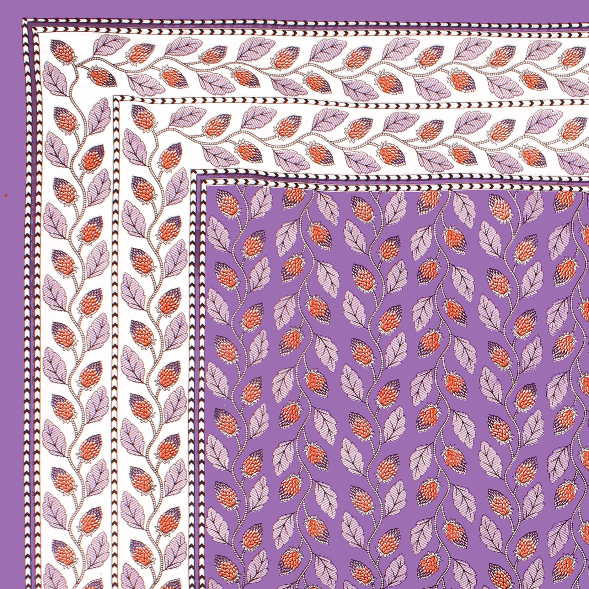 Rajasthani Jaipuri Traditional Double Bed Bedsheet with 2 Pillow Covers