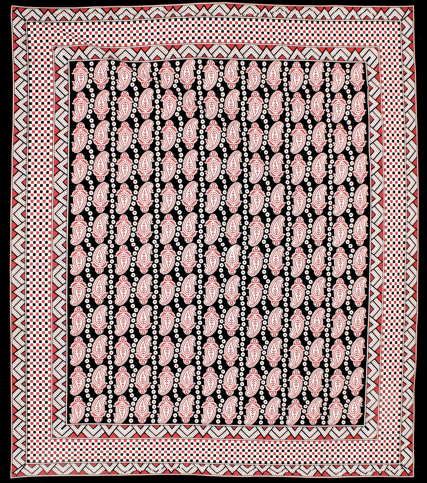 Rajasthani Jaipuri Traditional Double Bed Bedsheet with 2 Pillow Covers