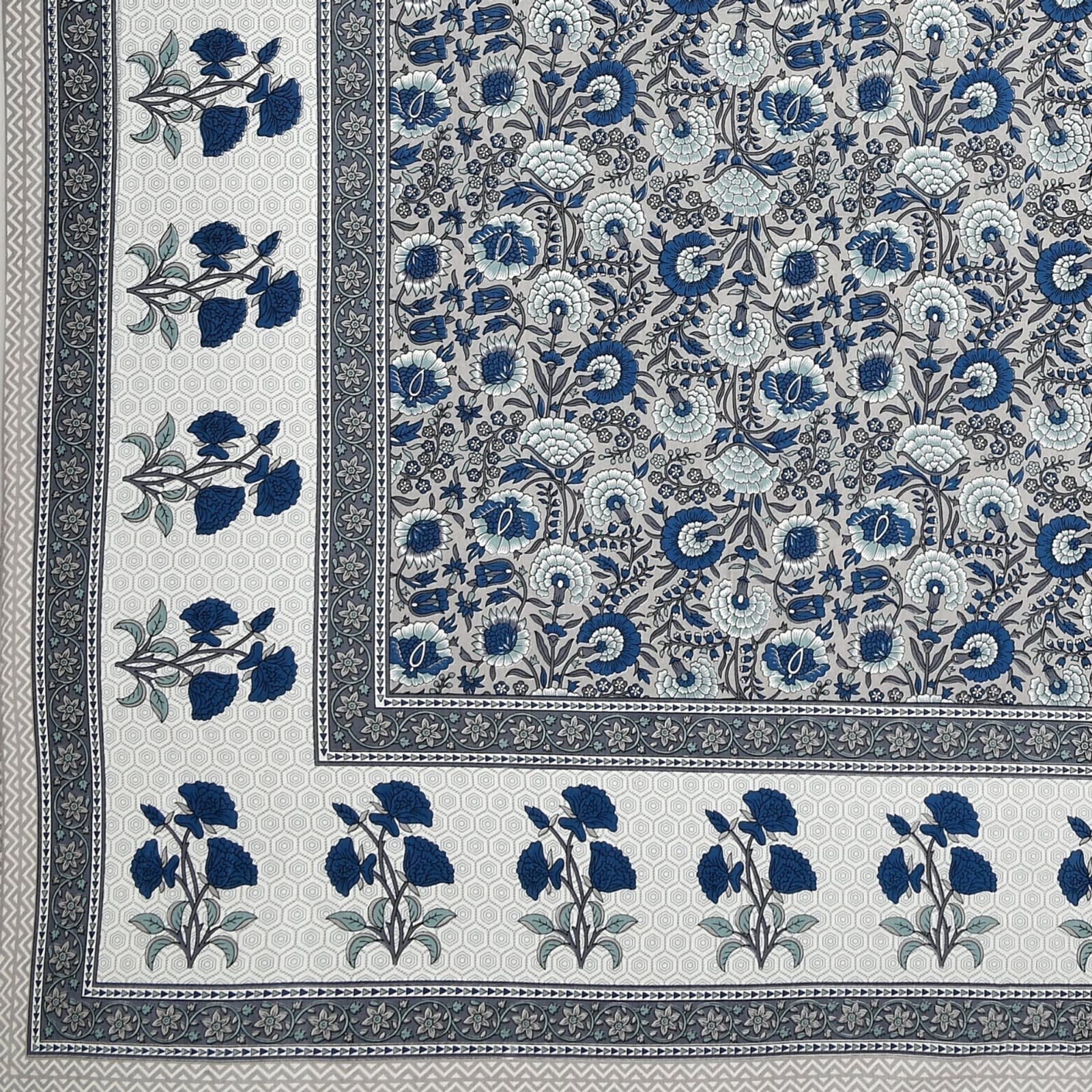 Rajasthani Jaipuri Traditional Double Bed Bedsheet with 2 Pillow Covers -