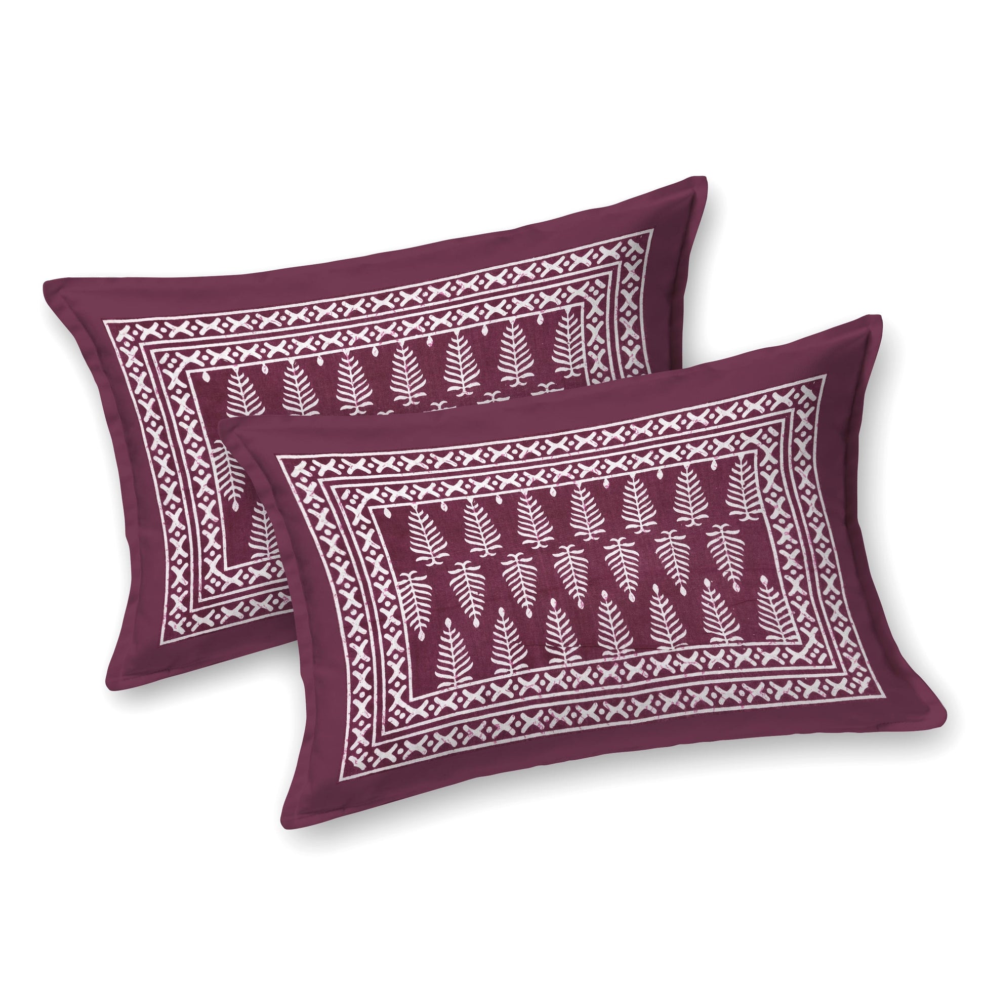 Rajasthani Jaipuri Traditional Double Bed Bedsheet with 2 Pillow Covers -